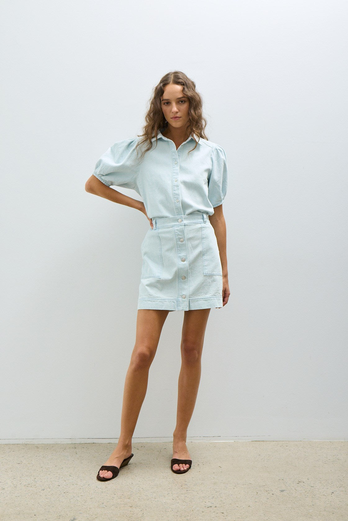 ALISON SKIRT-Super bleached