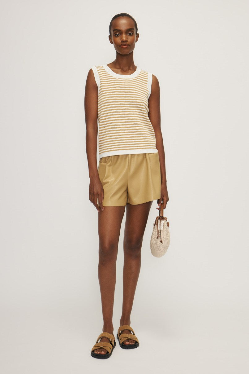 AMELY TANK TOP-Gold stripe
