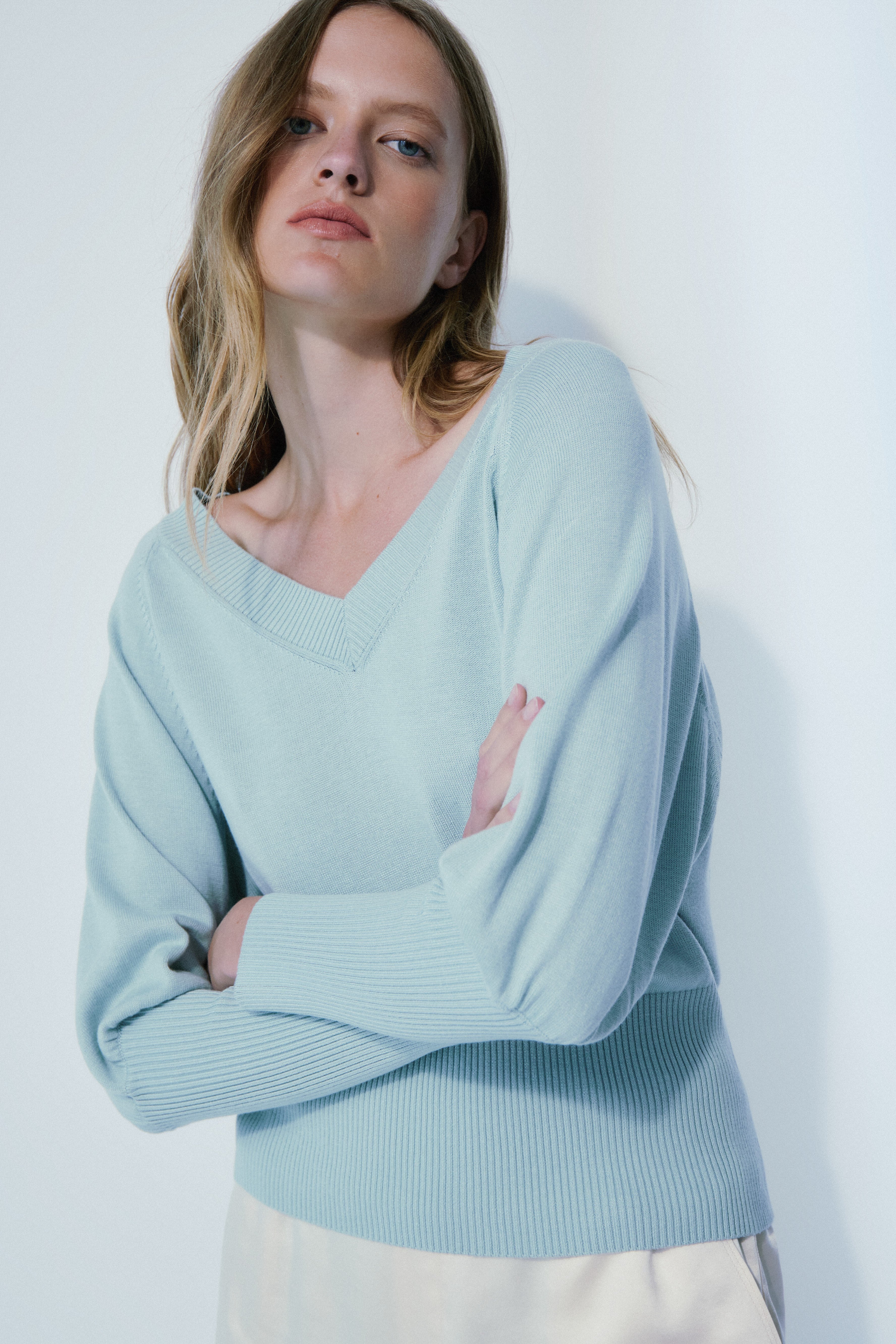ANGIE SWEATER-Spa green
