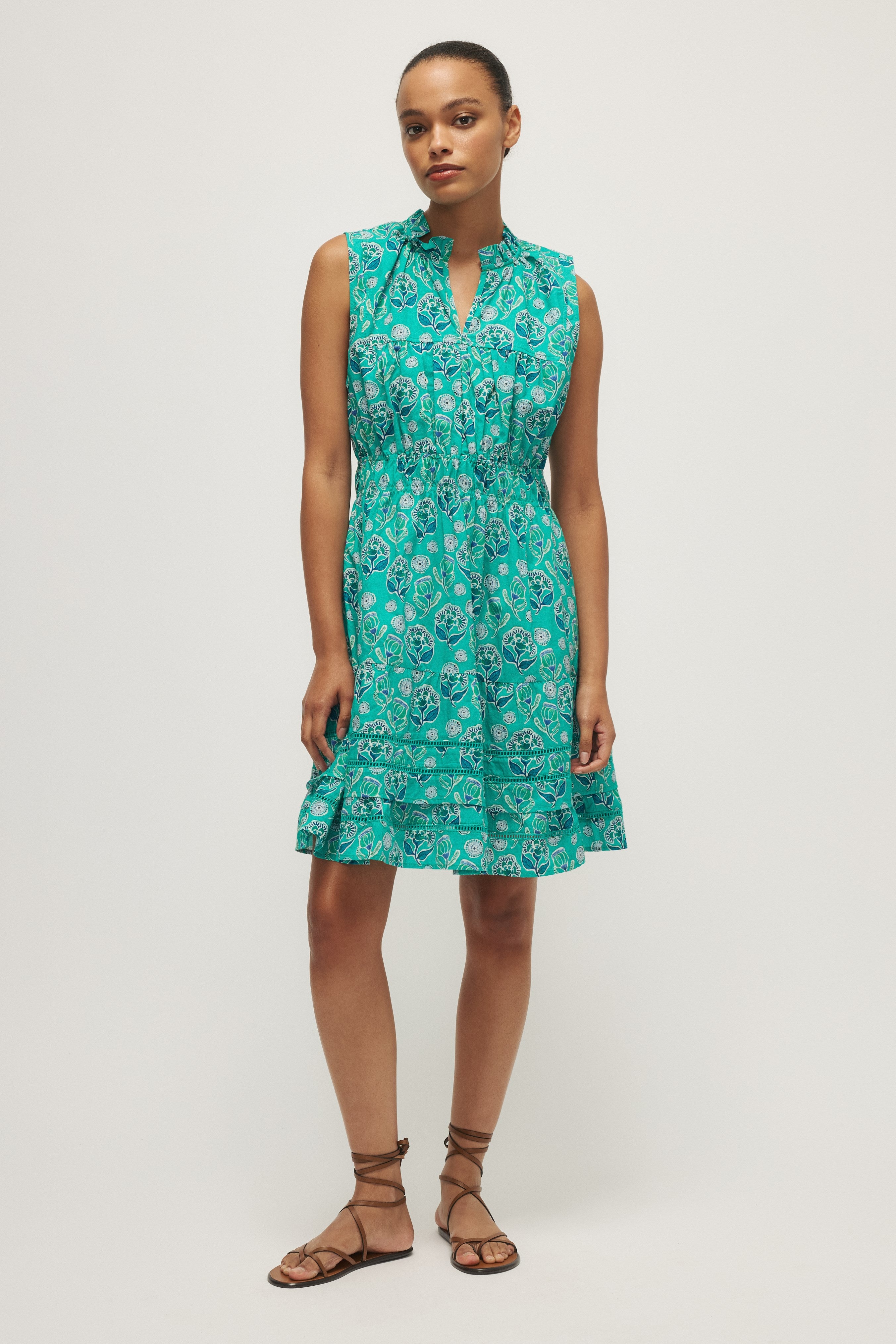 AXEL DRESS-Green bloom