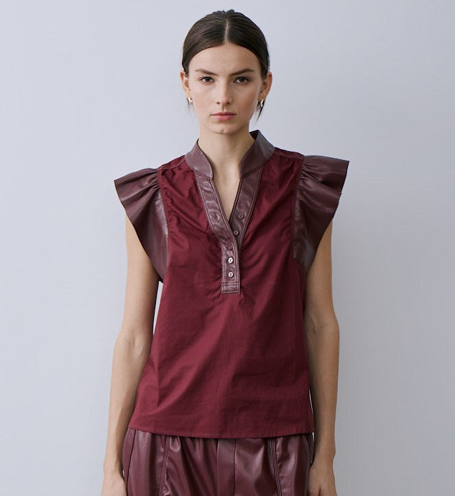 BLAIR TOP-Dk burgundy