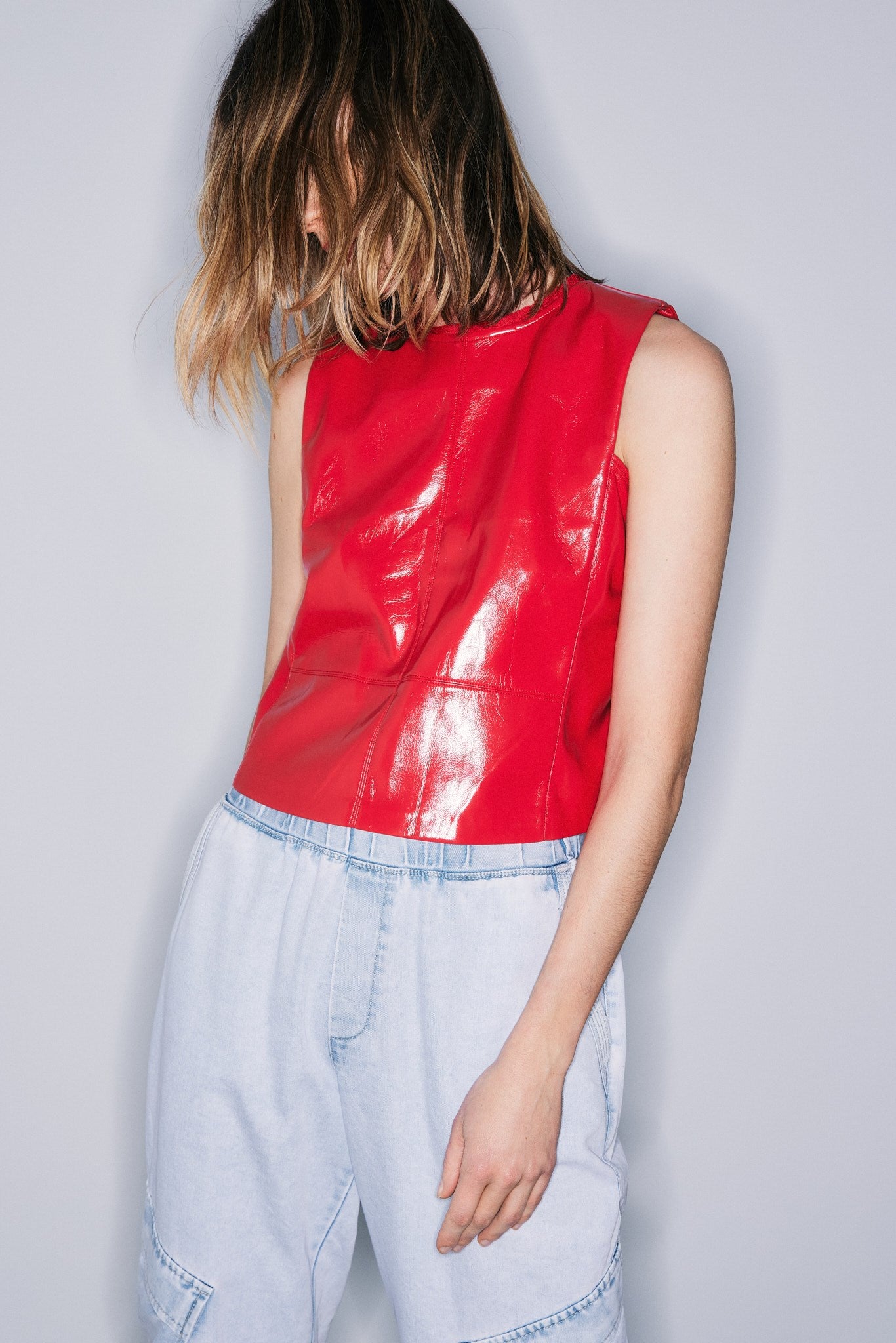 BLANCA TOP-Goji red
