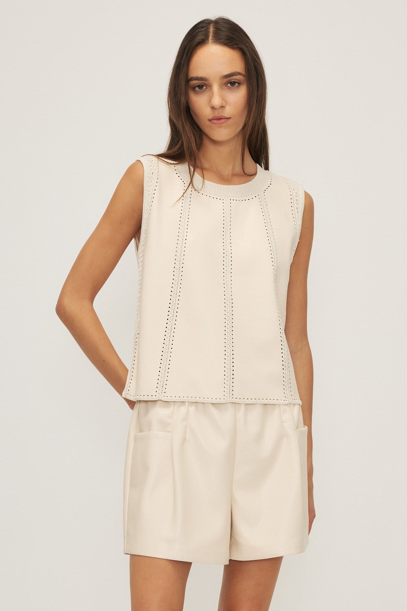 BYRON TANK TOP-Cream