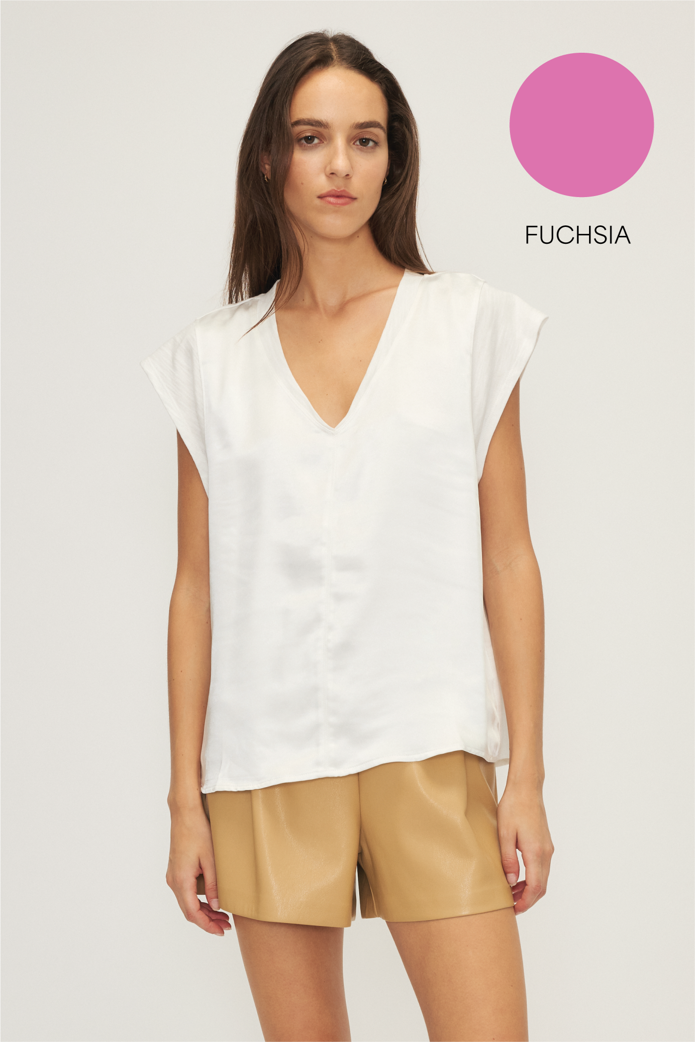 CAMERON TOP-Fuchsia
