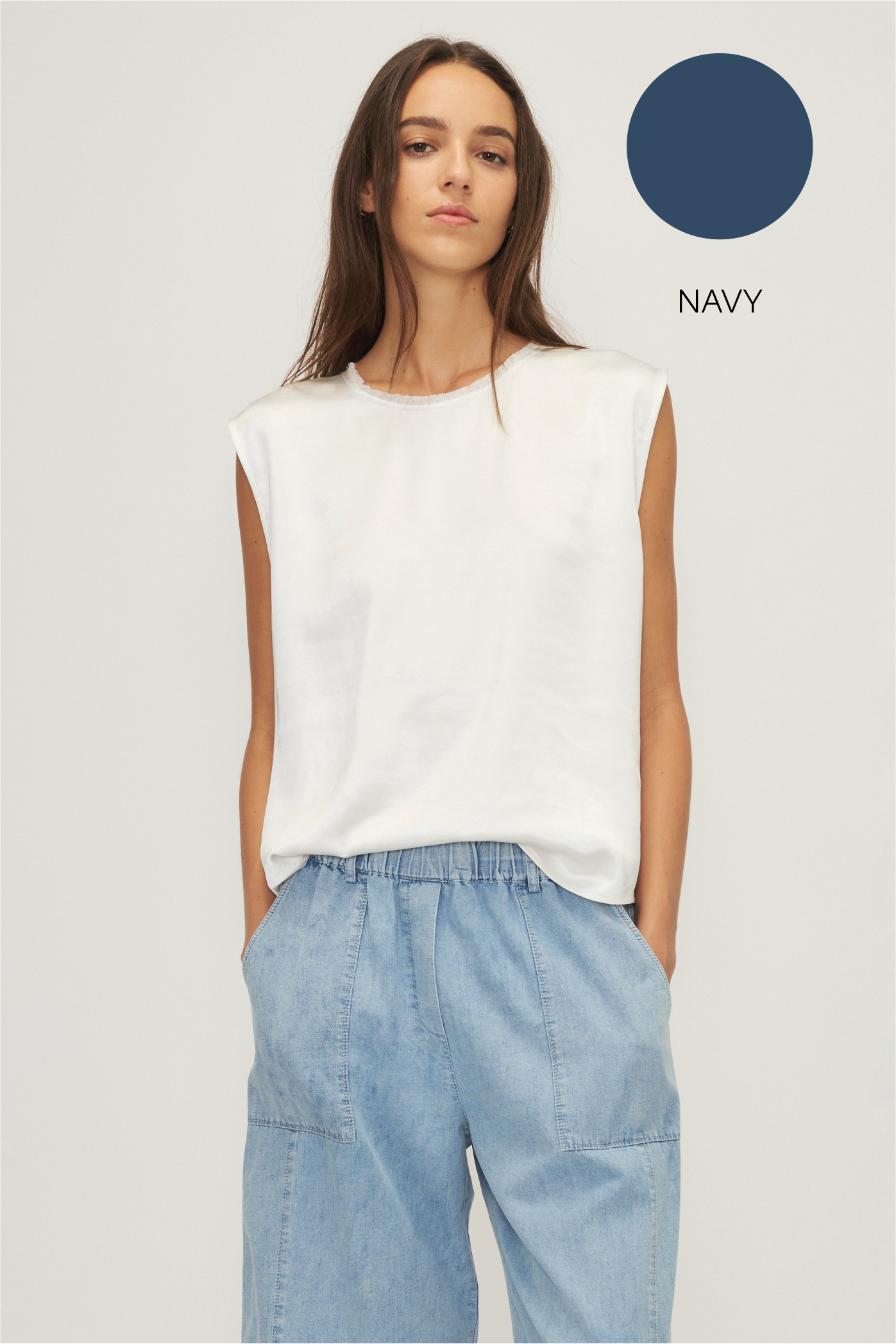 CELIA TOP-Navy