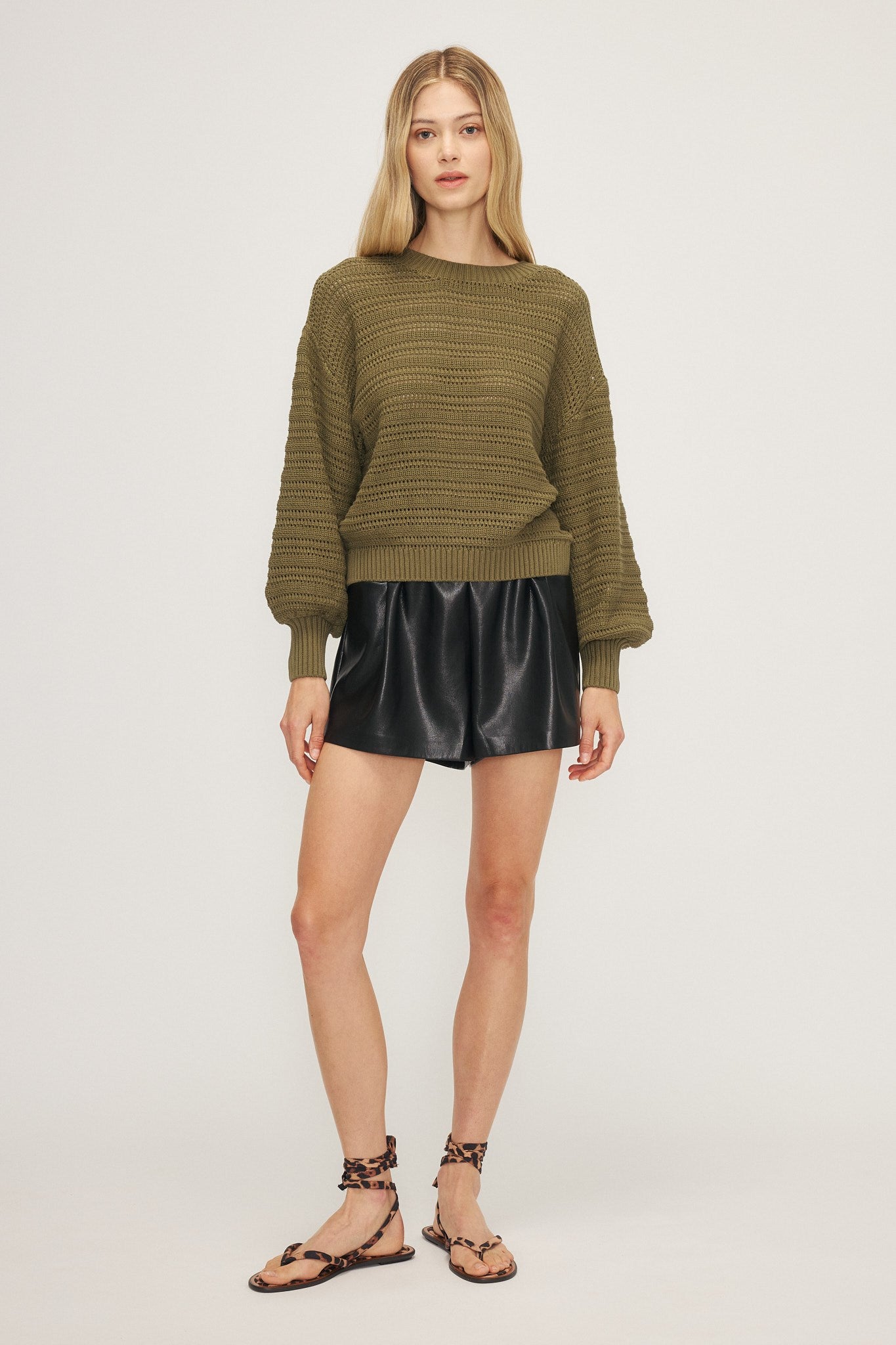CELINA SWEATER-Khaki