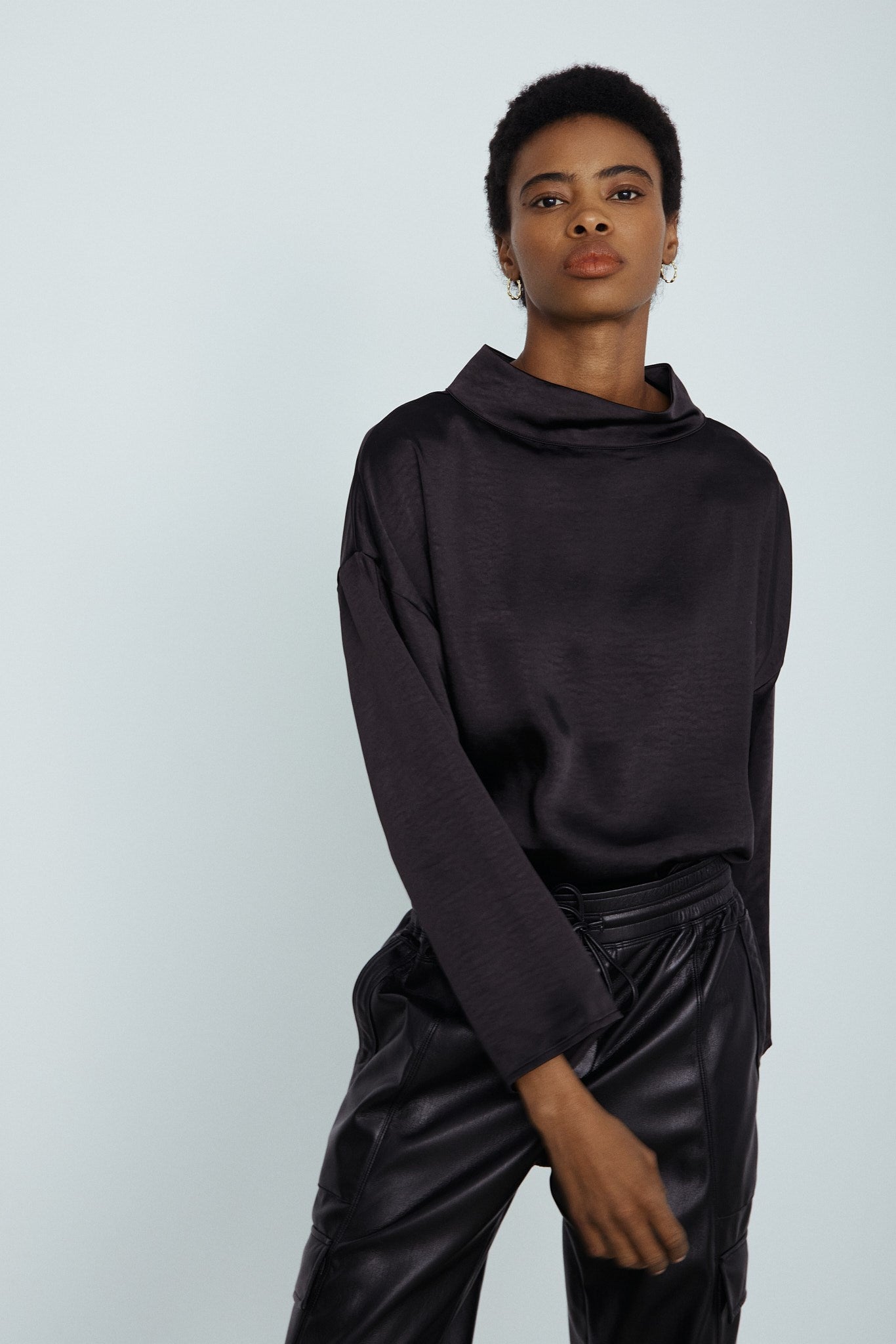 CHALYNE BLOUSE-Noir