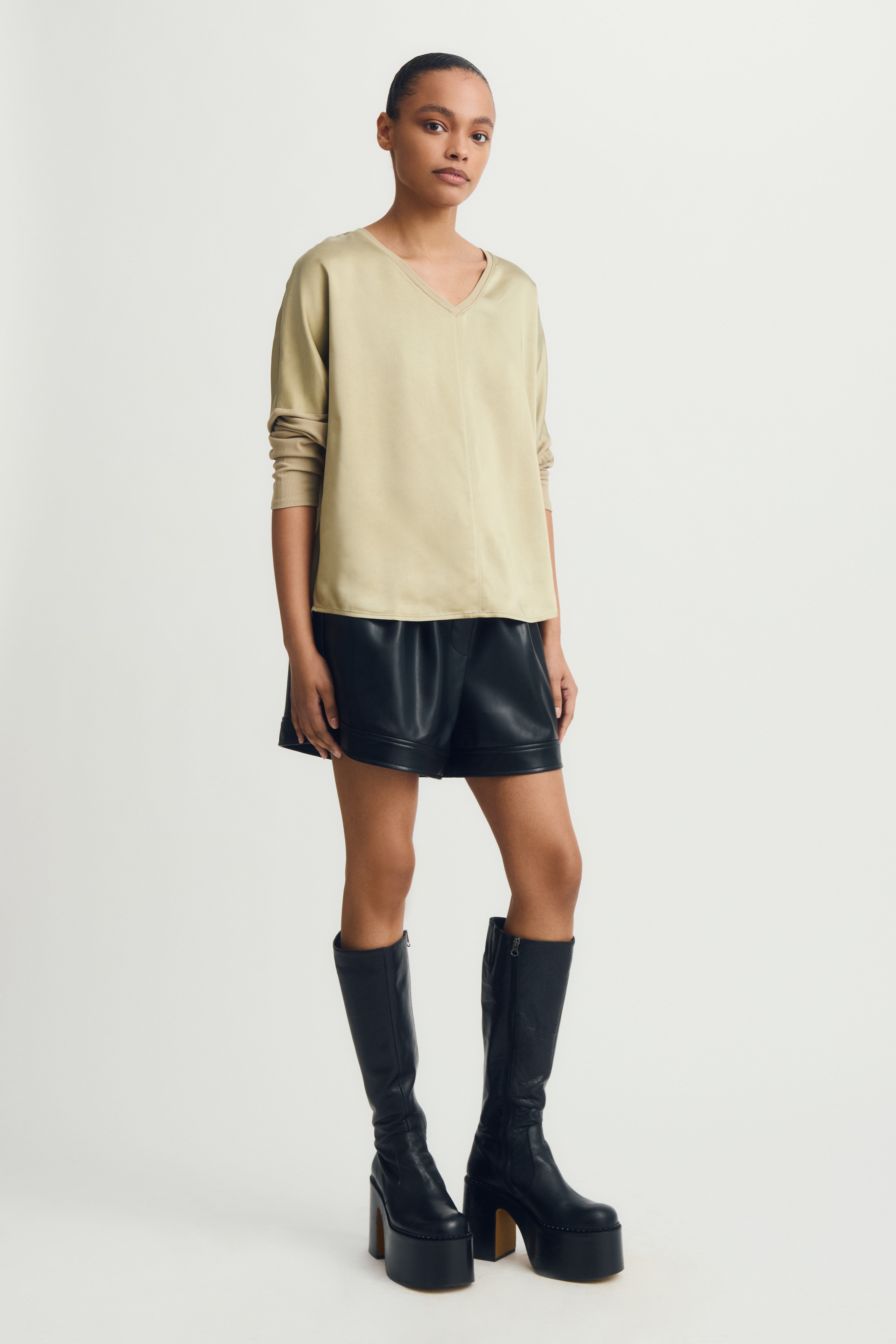CINDY TOP-Moss