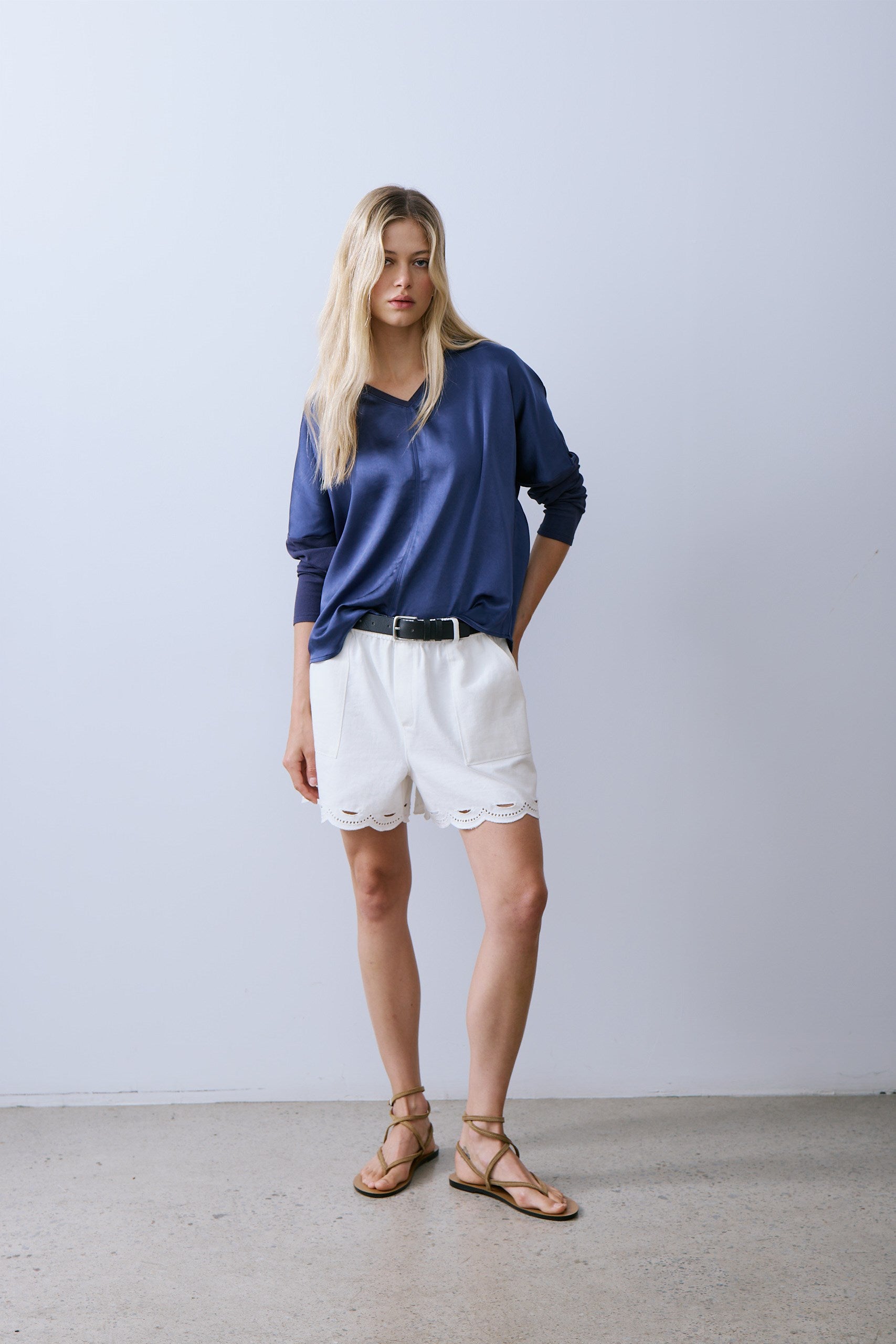 CINDY TOP-Navy