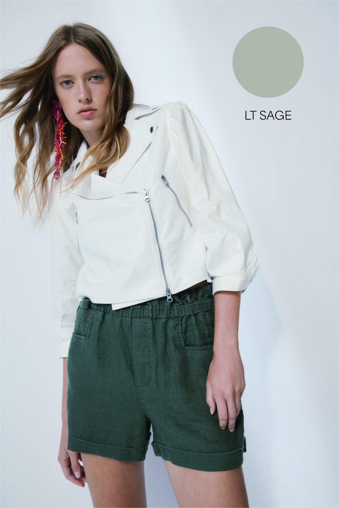 CLOVER JACKET-Lt sage