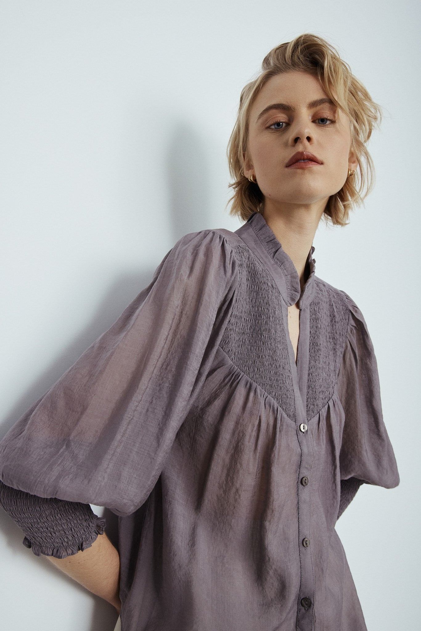 CONNIE BLOUSE-Gris