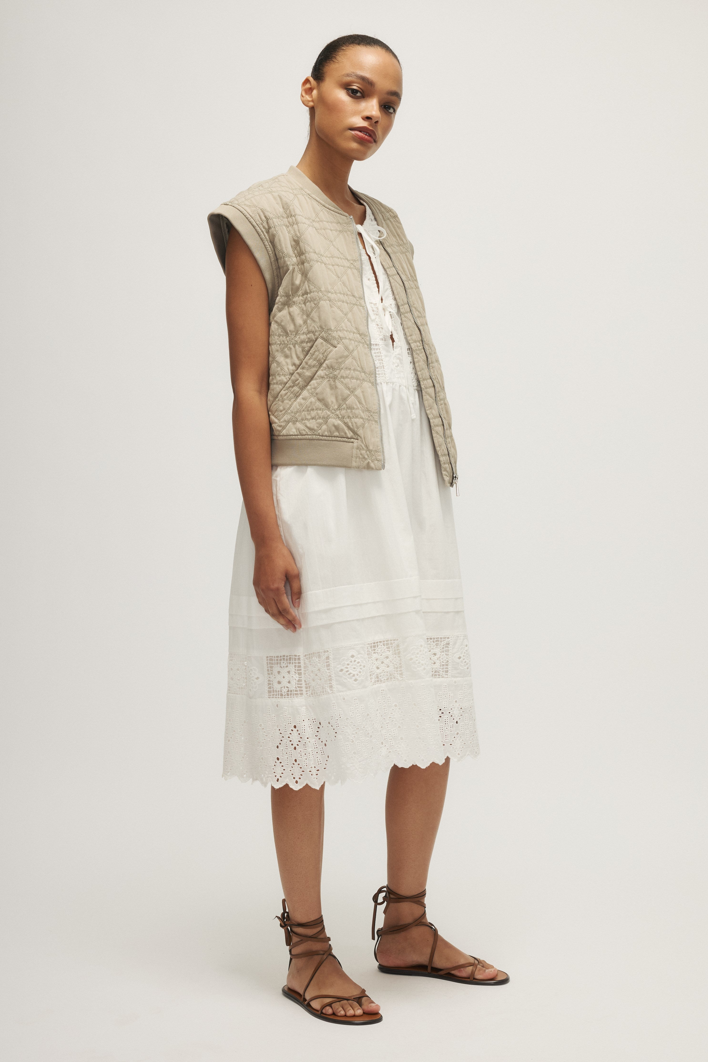 DARIO VEST-Sage