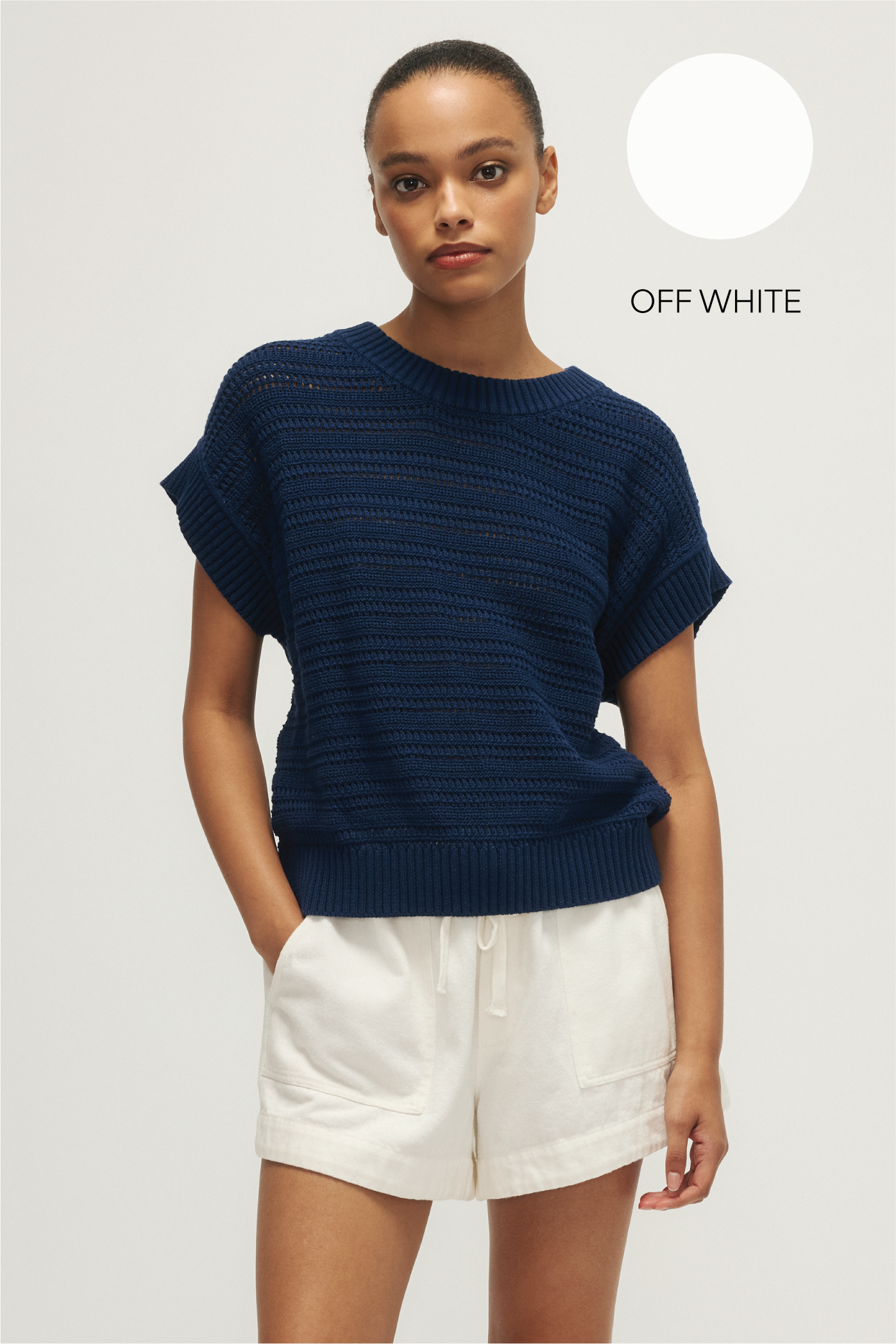 EDITH SWEATER VEST-Off white