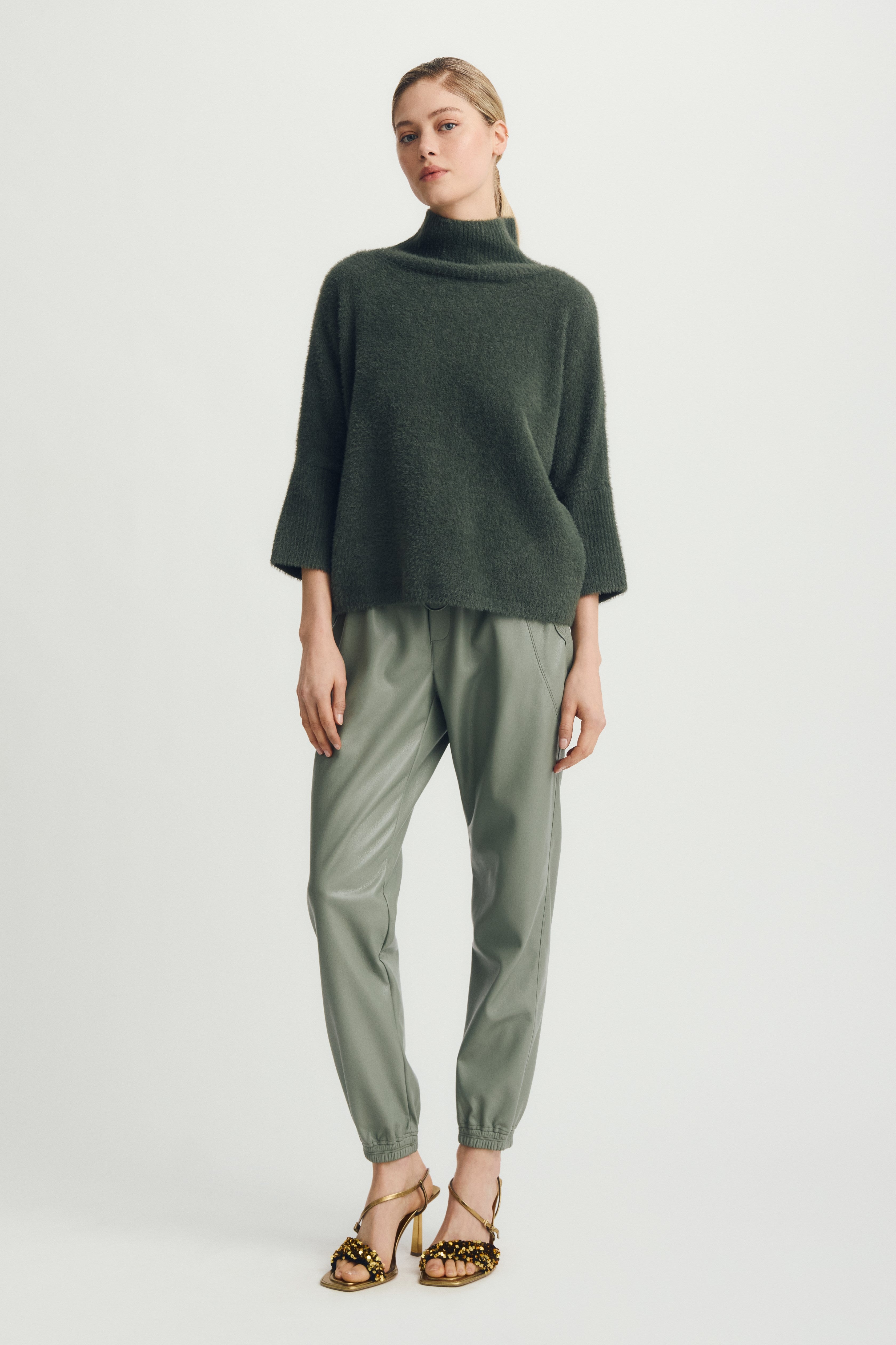 ELLA SWEATER-Dk khaki