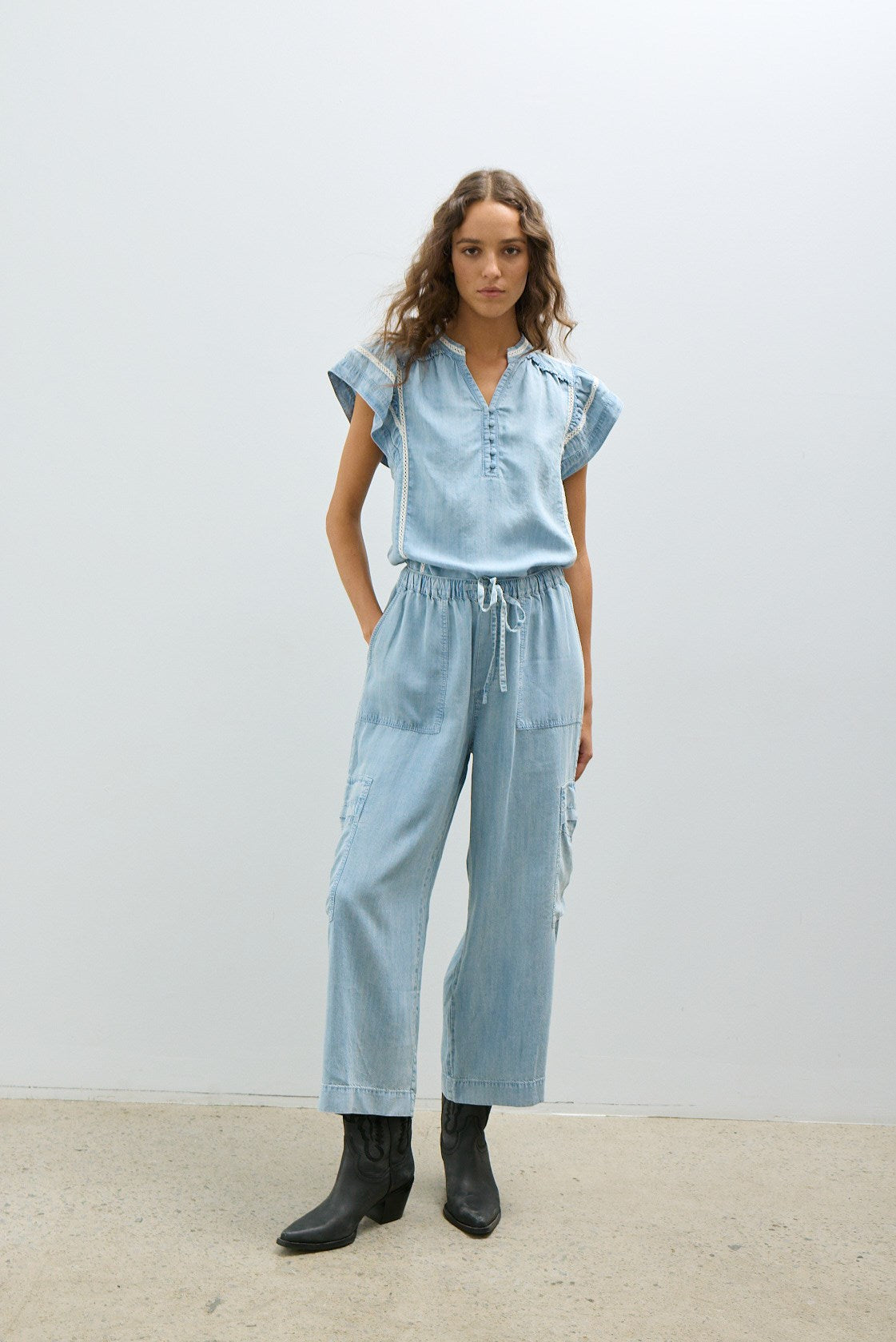 ELOA PANT-Lt super bleached