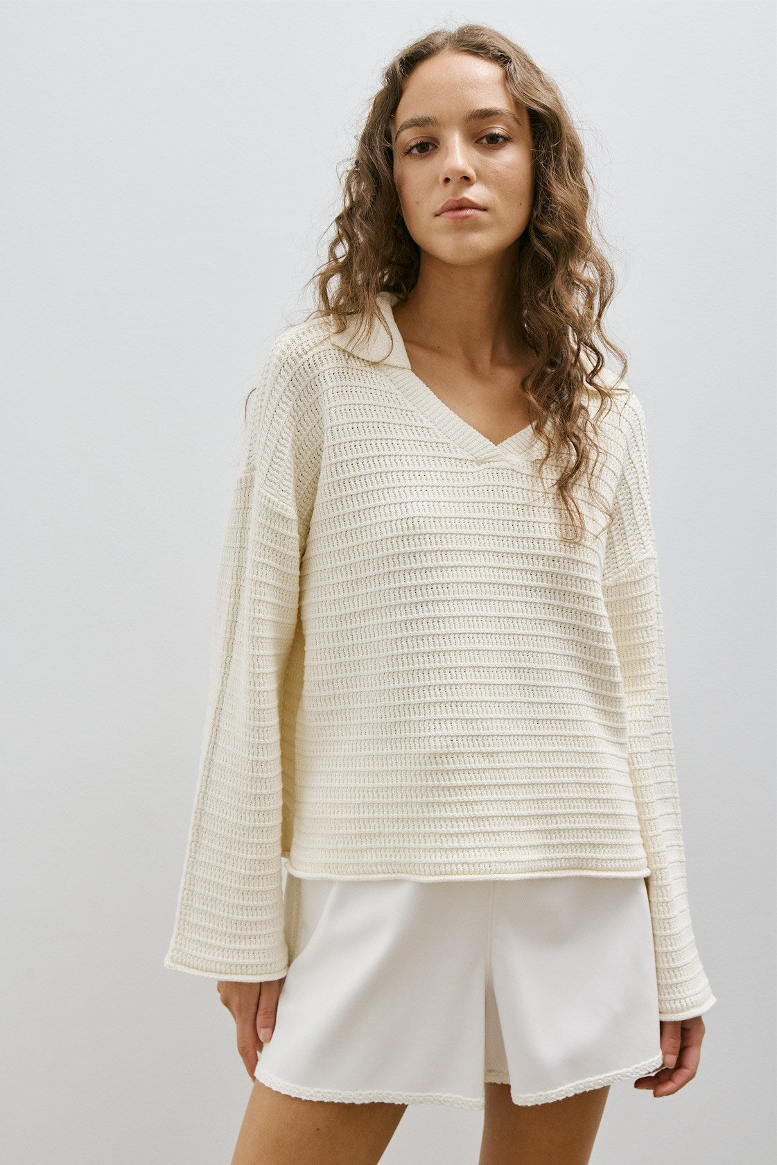 pull de pull ERNST - Blanc cassé