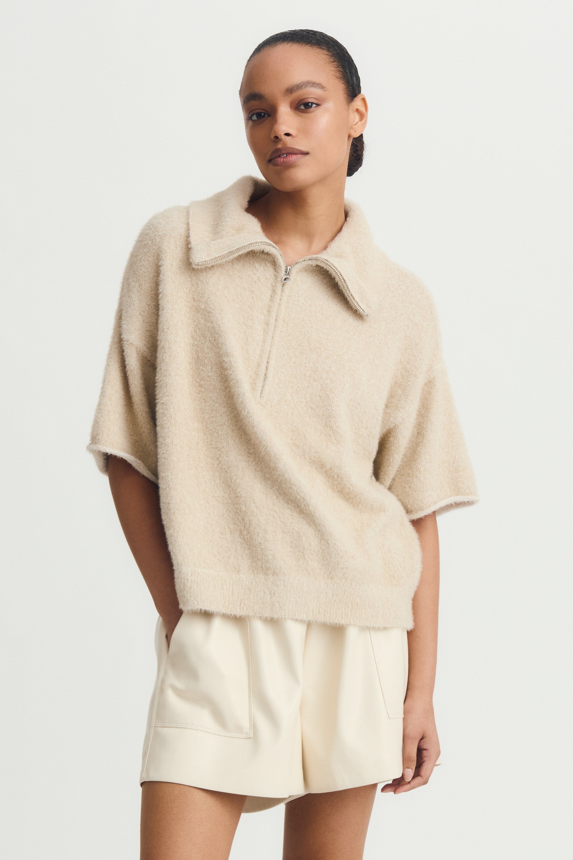 ESME SWEATER-Taupe mix