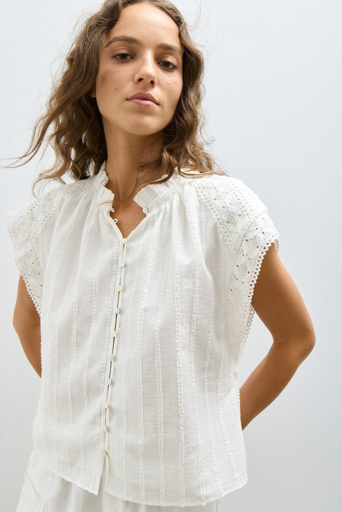 FLO BLOUSE - Écru cassé