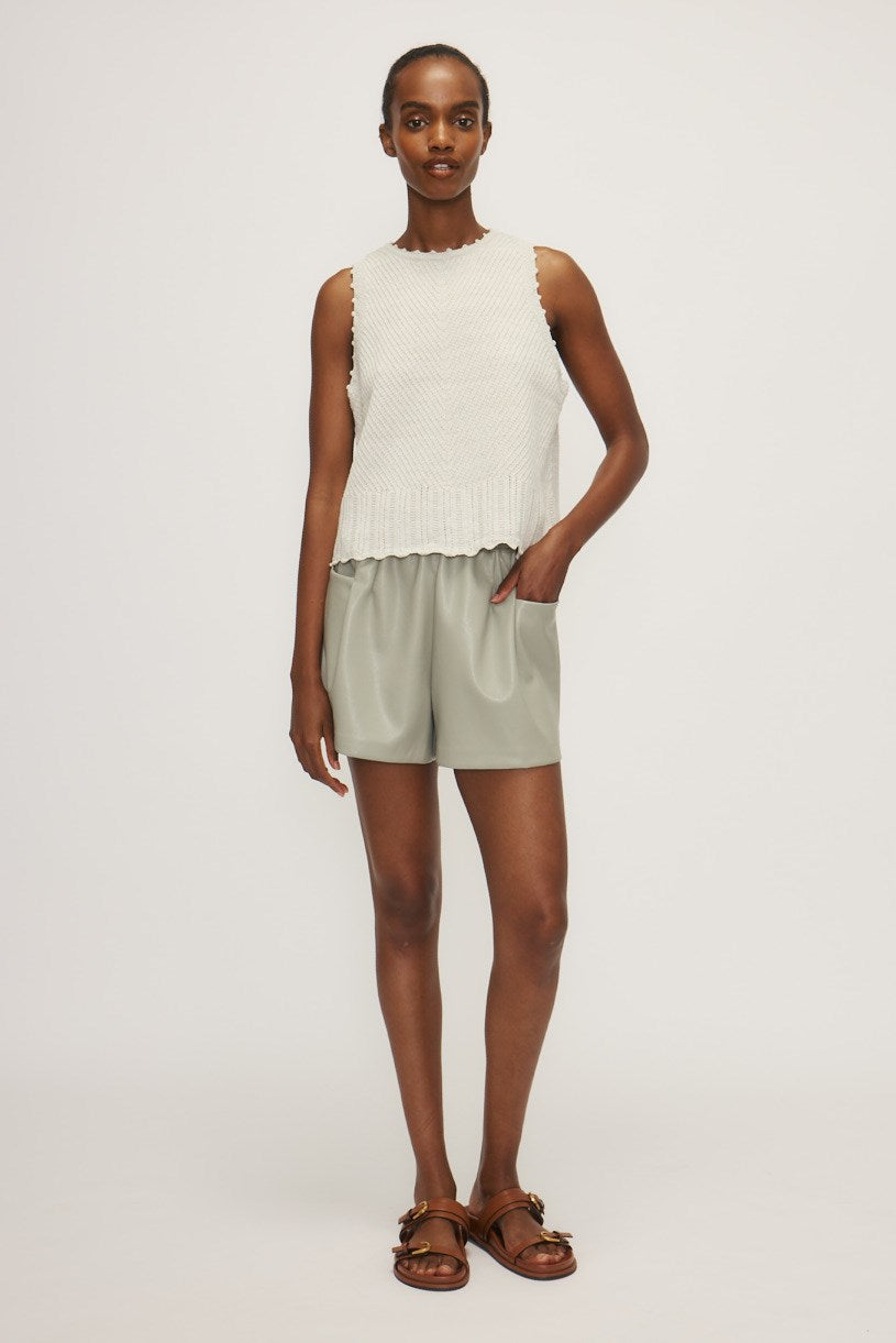 GENESIS SWEATER TOP-Lt sage