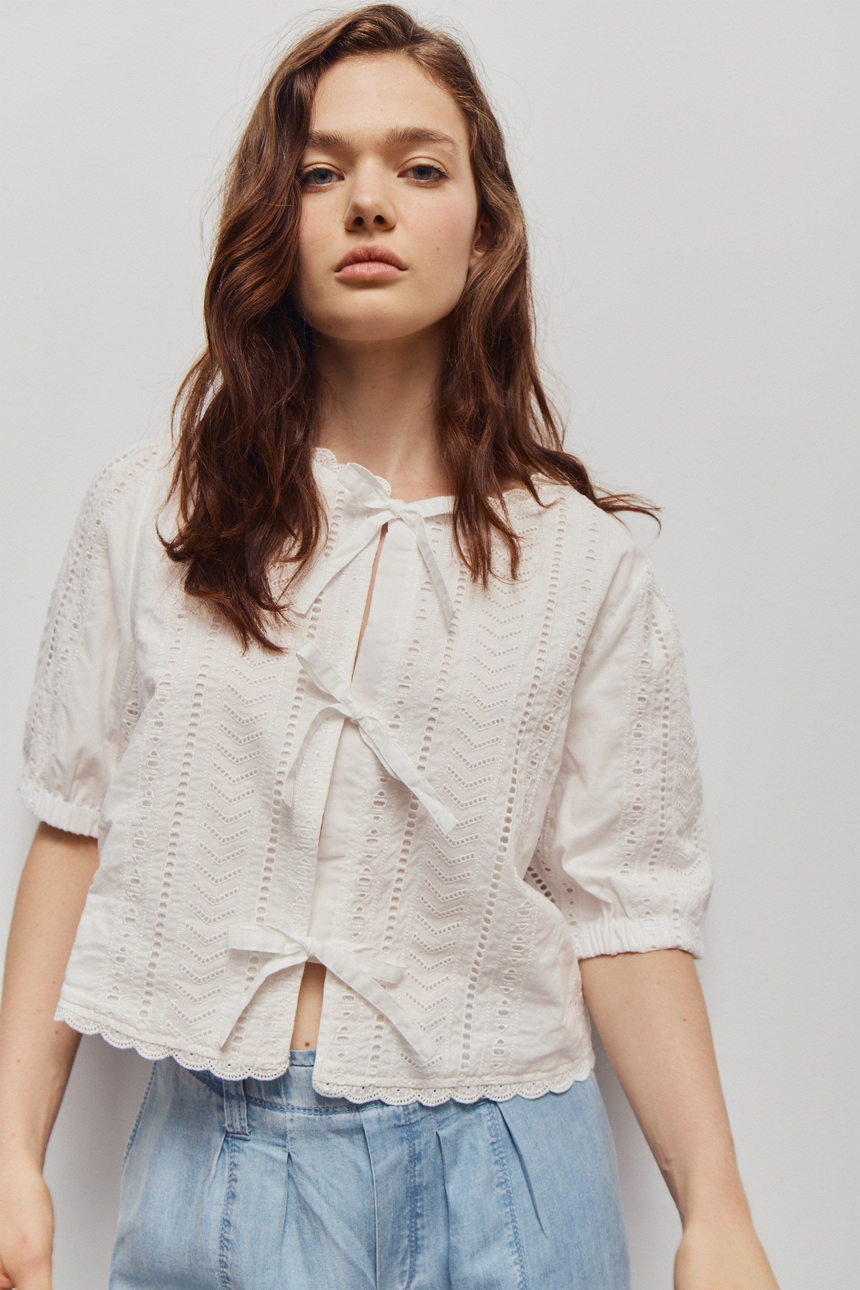 GIANA BLOUSE - Blanc cassé