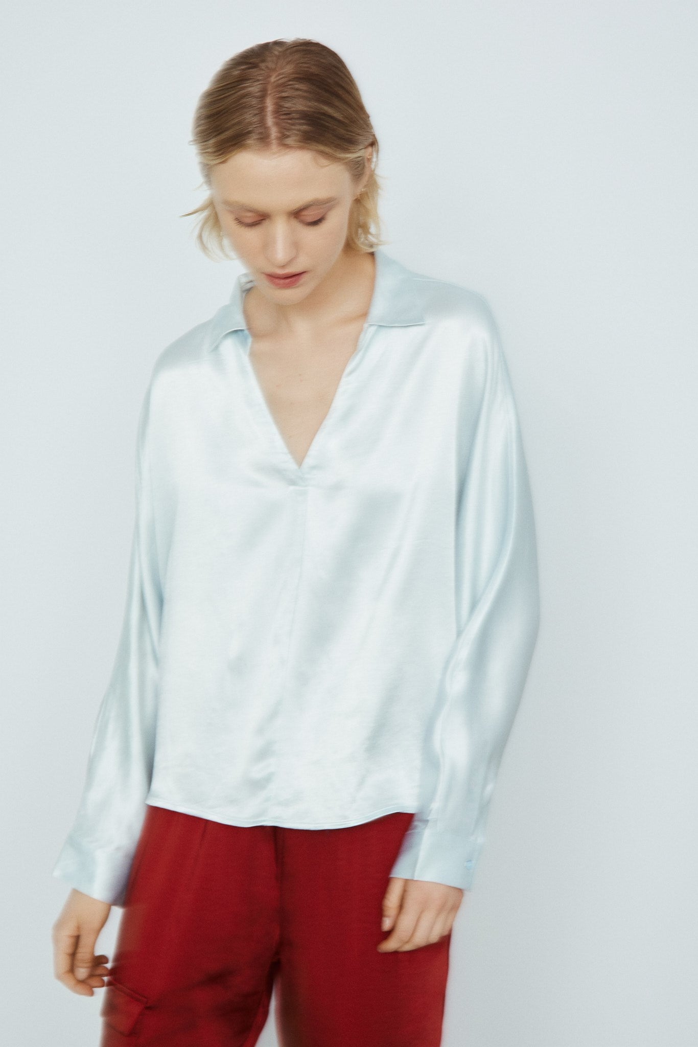HELI BLOUSE-Ice