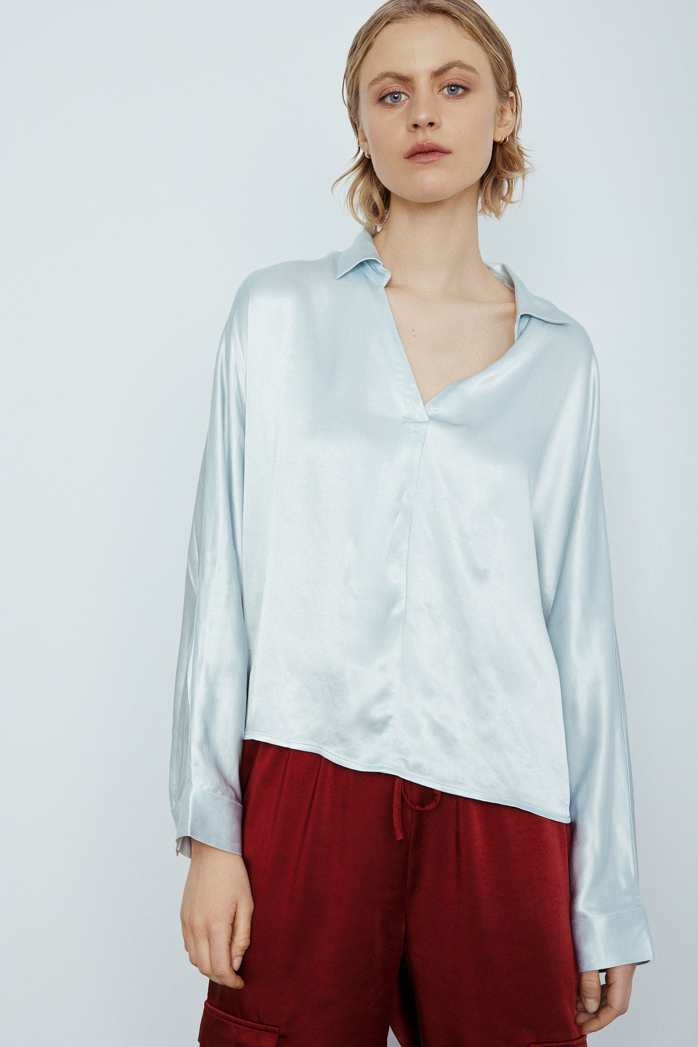 HELI BLOUSE-Glace