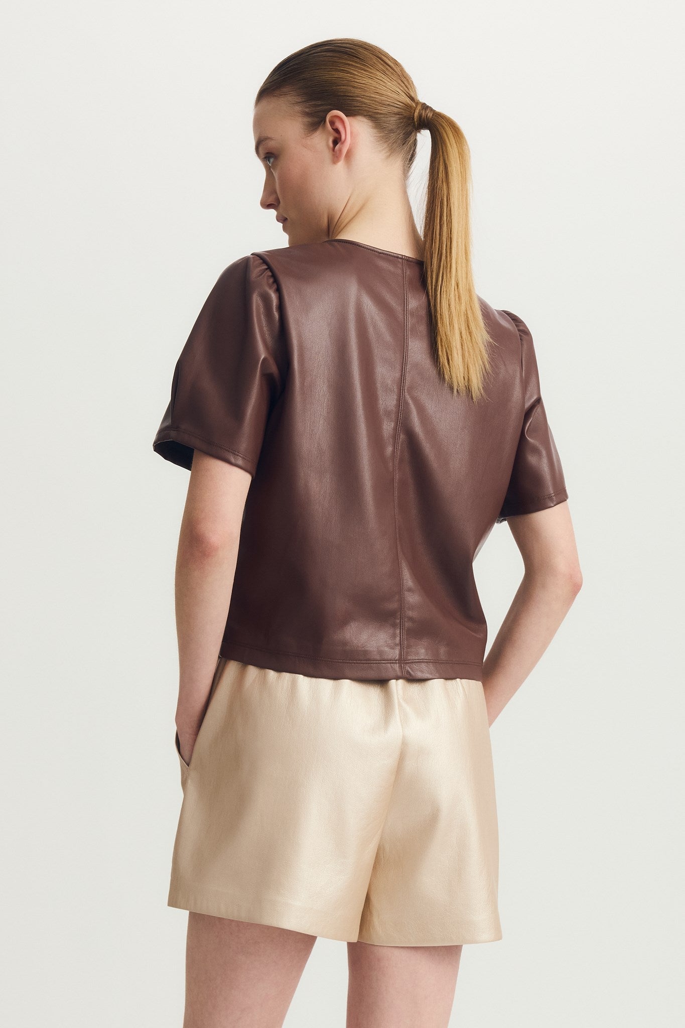 HOUSTON TOP-Rich brown