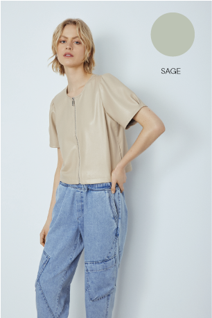 HOUSTON TOP-Sage