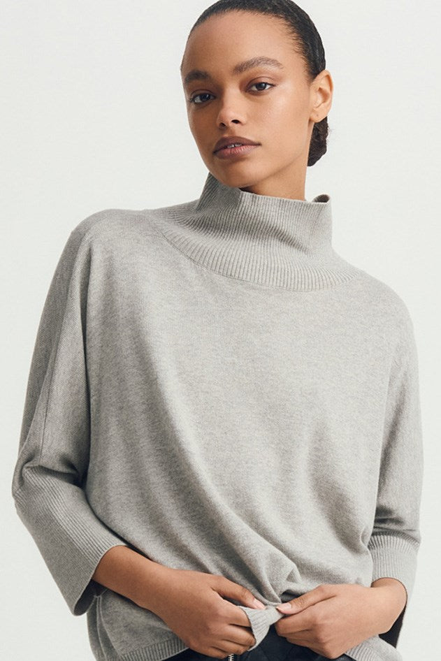 HUGO Pull - mélange gris clair