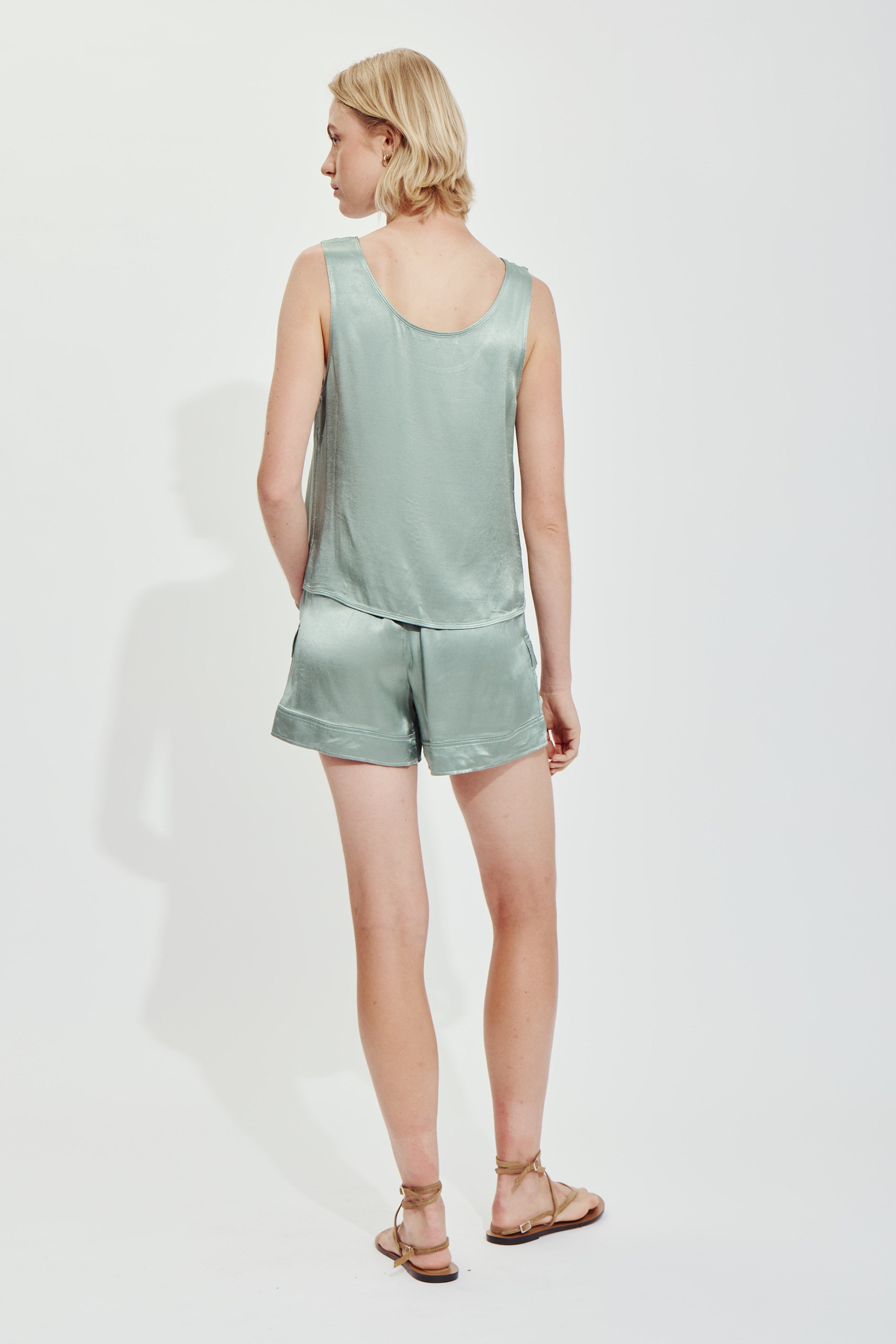 INES SHORT-Vert parfait