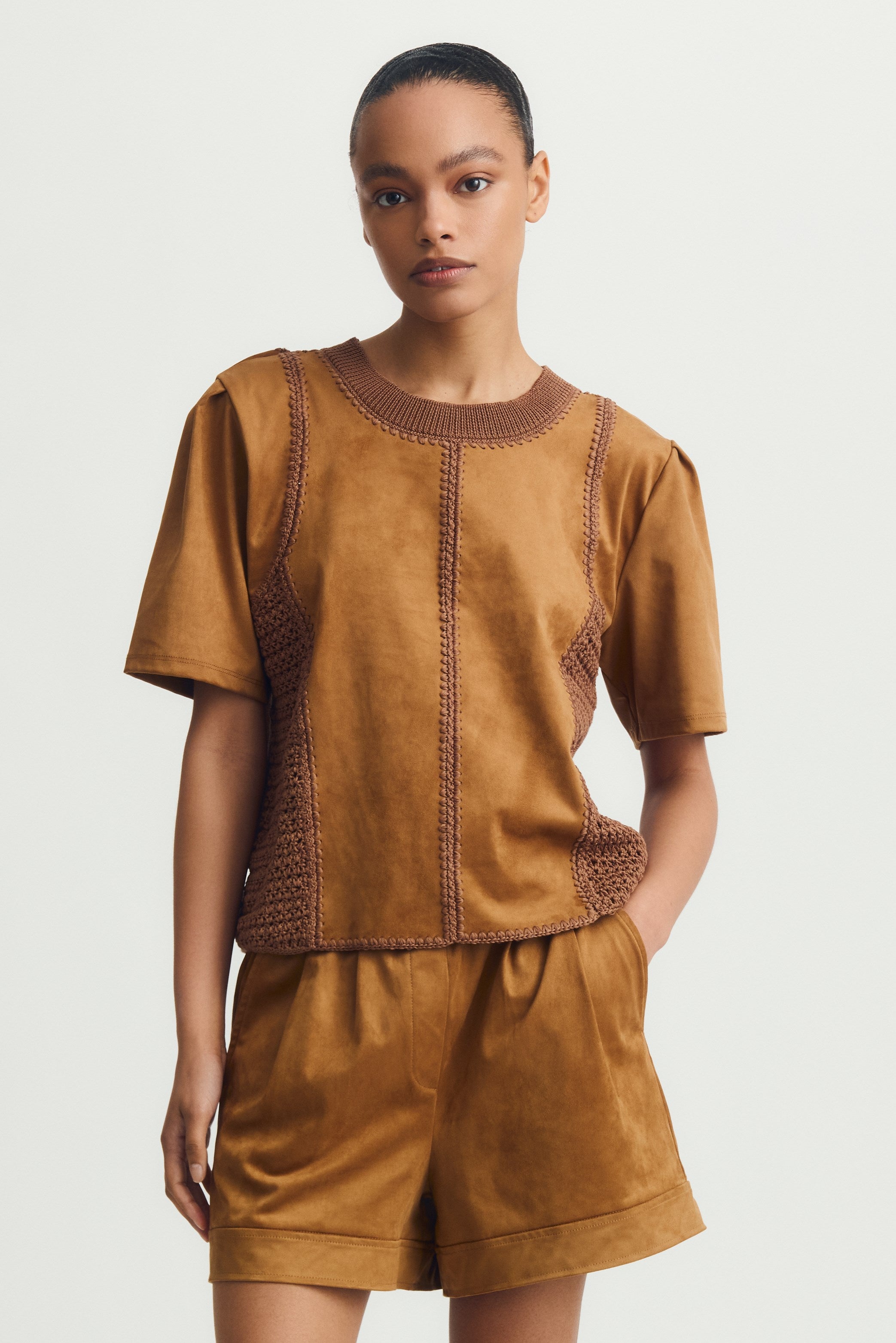 INTI TOP-Amber suede