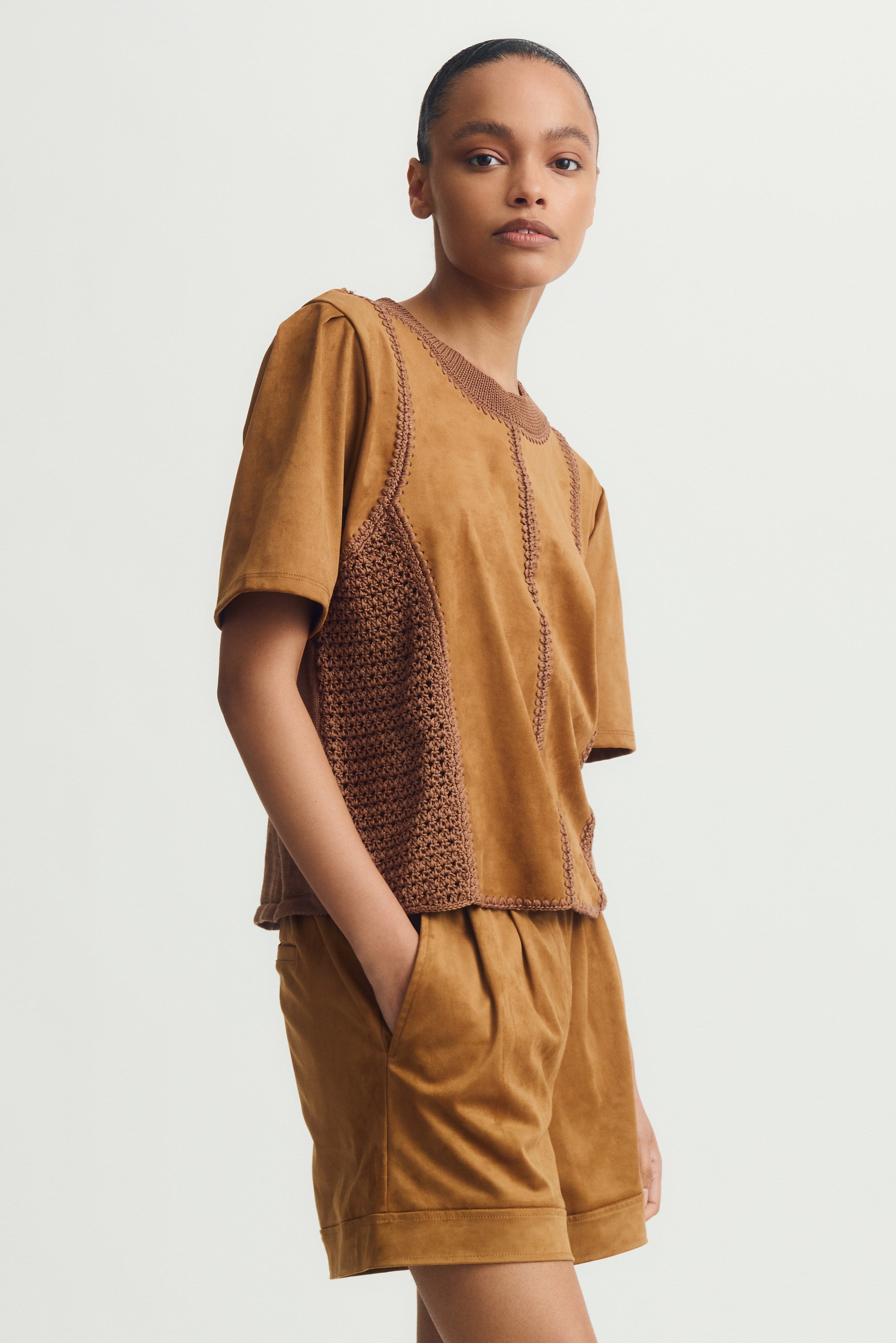INTI TOP-Amber suede