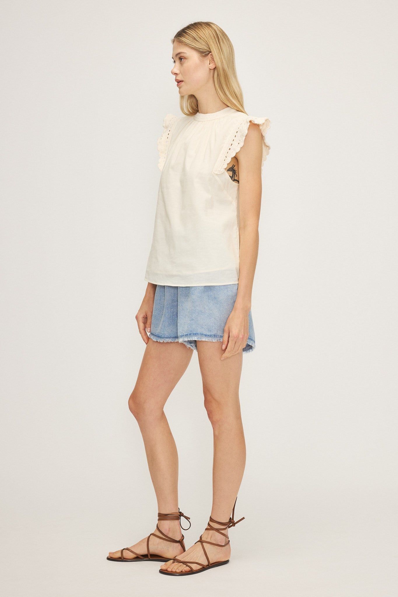 JOLENE BLOUSE-Cream