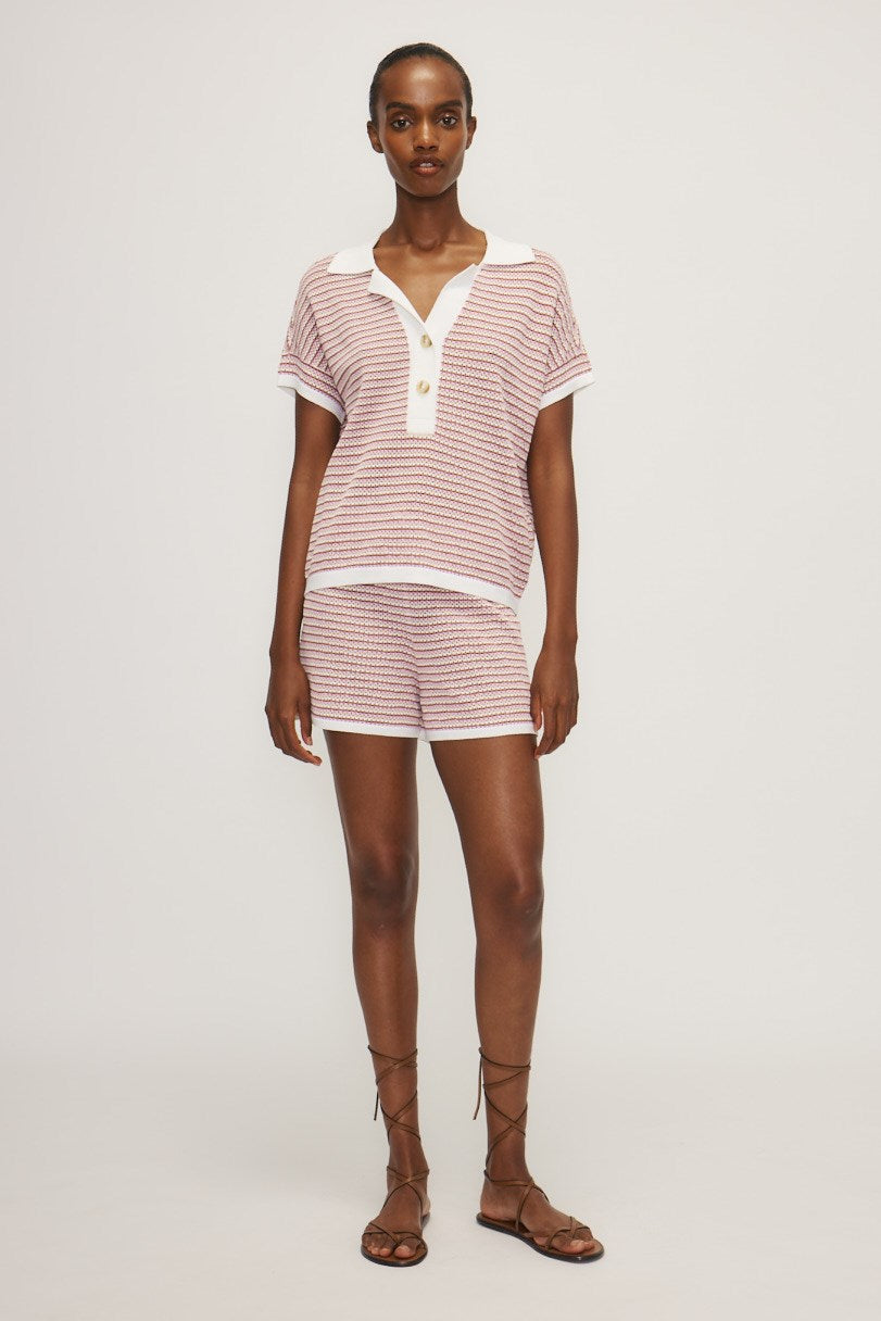 KAMAL SHORT-Purple / brown