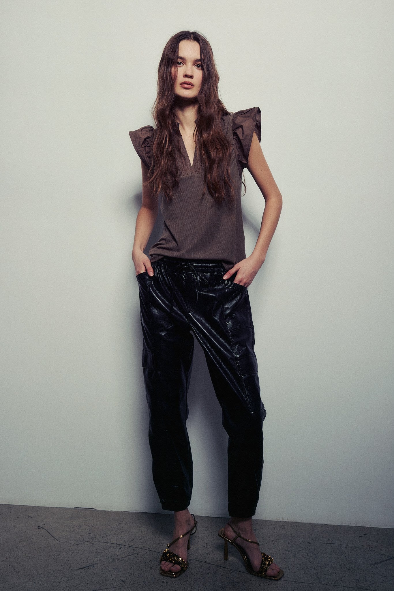 KANSAS TOP-Dk khaki