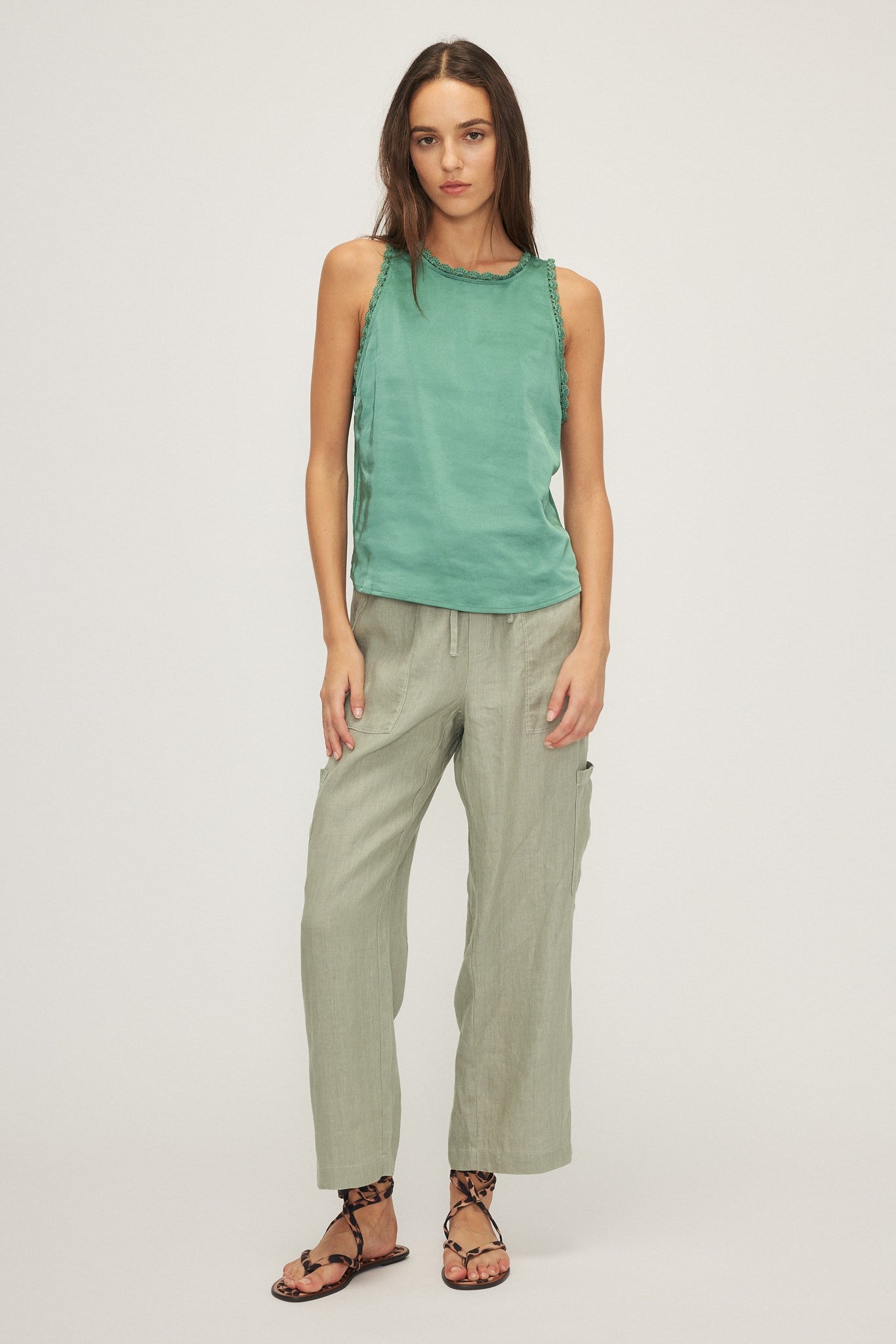 KELSI TOP - Exotique vert