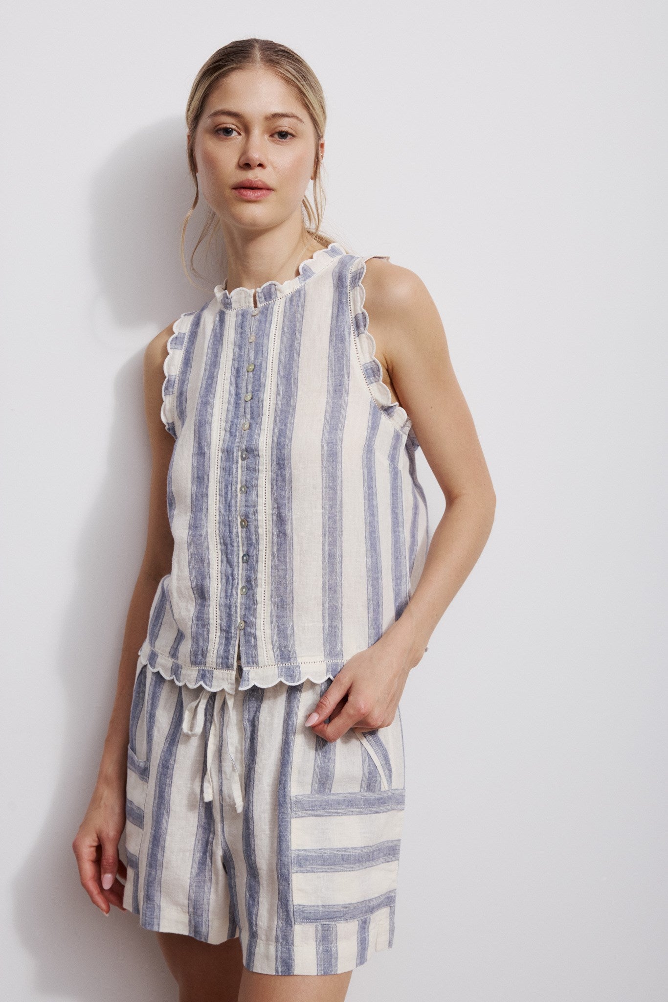 KENNEDY-Denim blue stripe