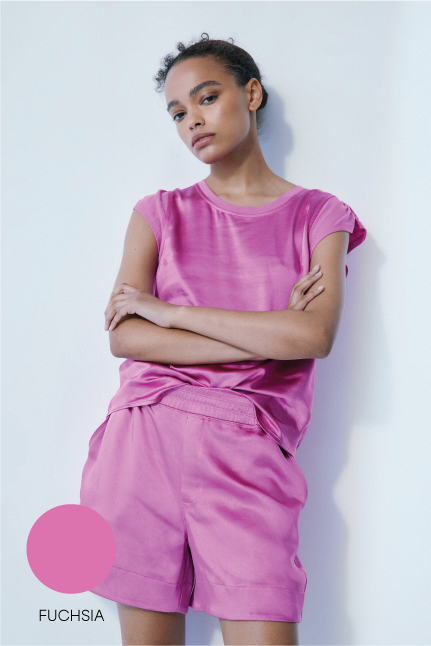 LAUREN SHORT-Fuchsia