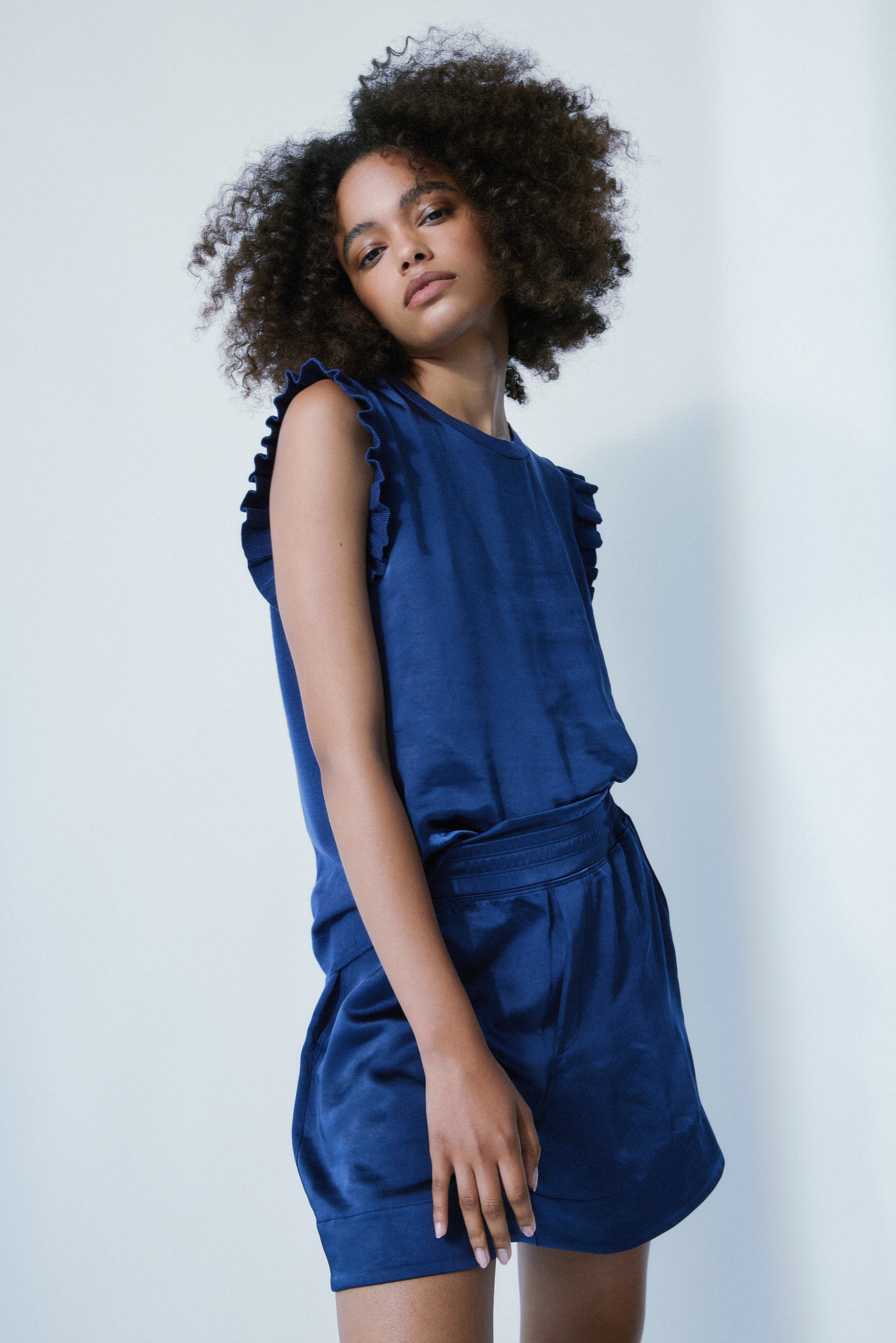 LAUREN SHORT-Summer navy