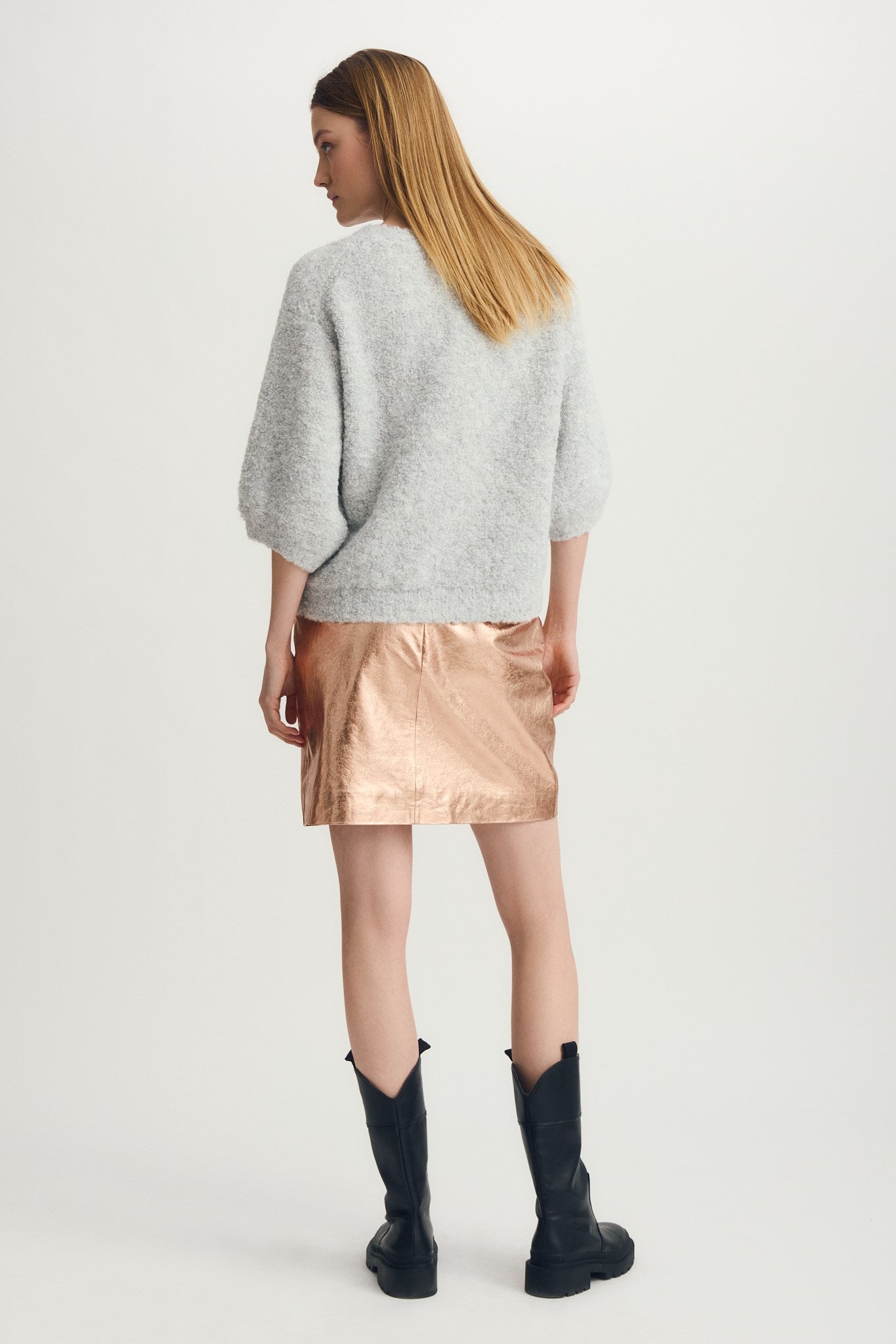 MAE SWEATER-Lt grey mix