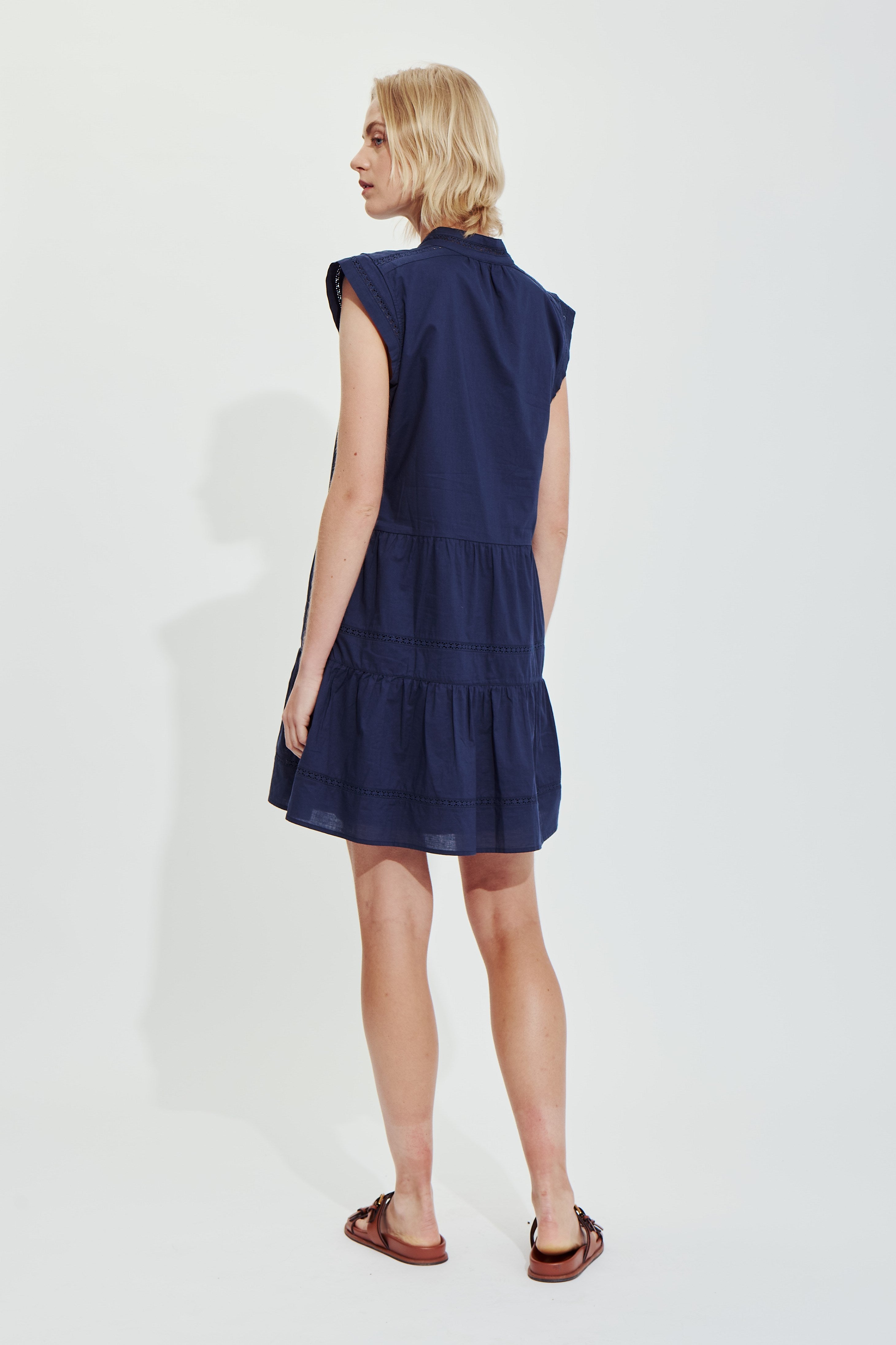 MALAGA DRESS-Navy
