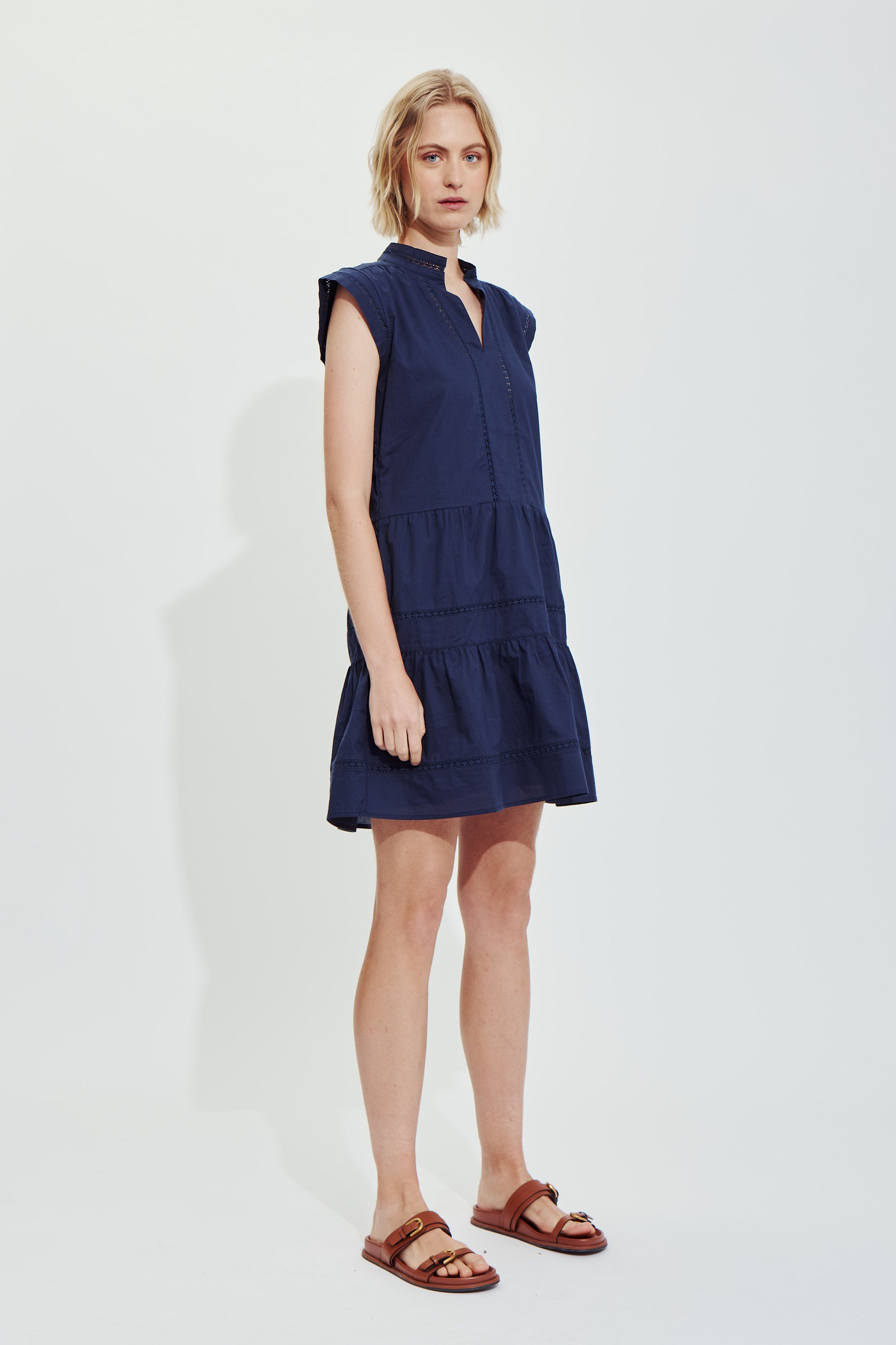 MALAGA DRESS-Navy