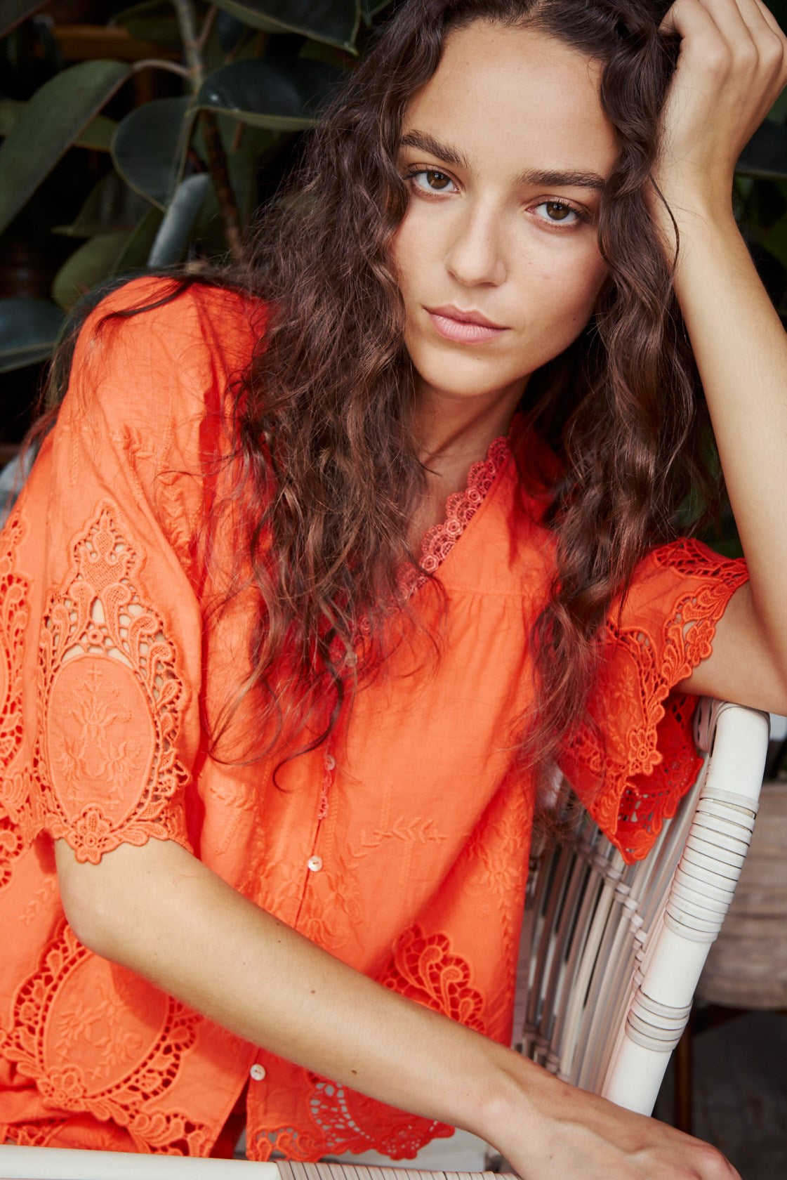 MAOLI BLOUSE-Orange