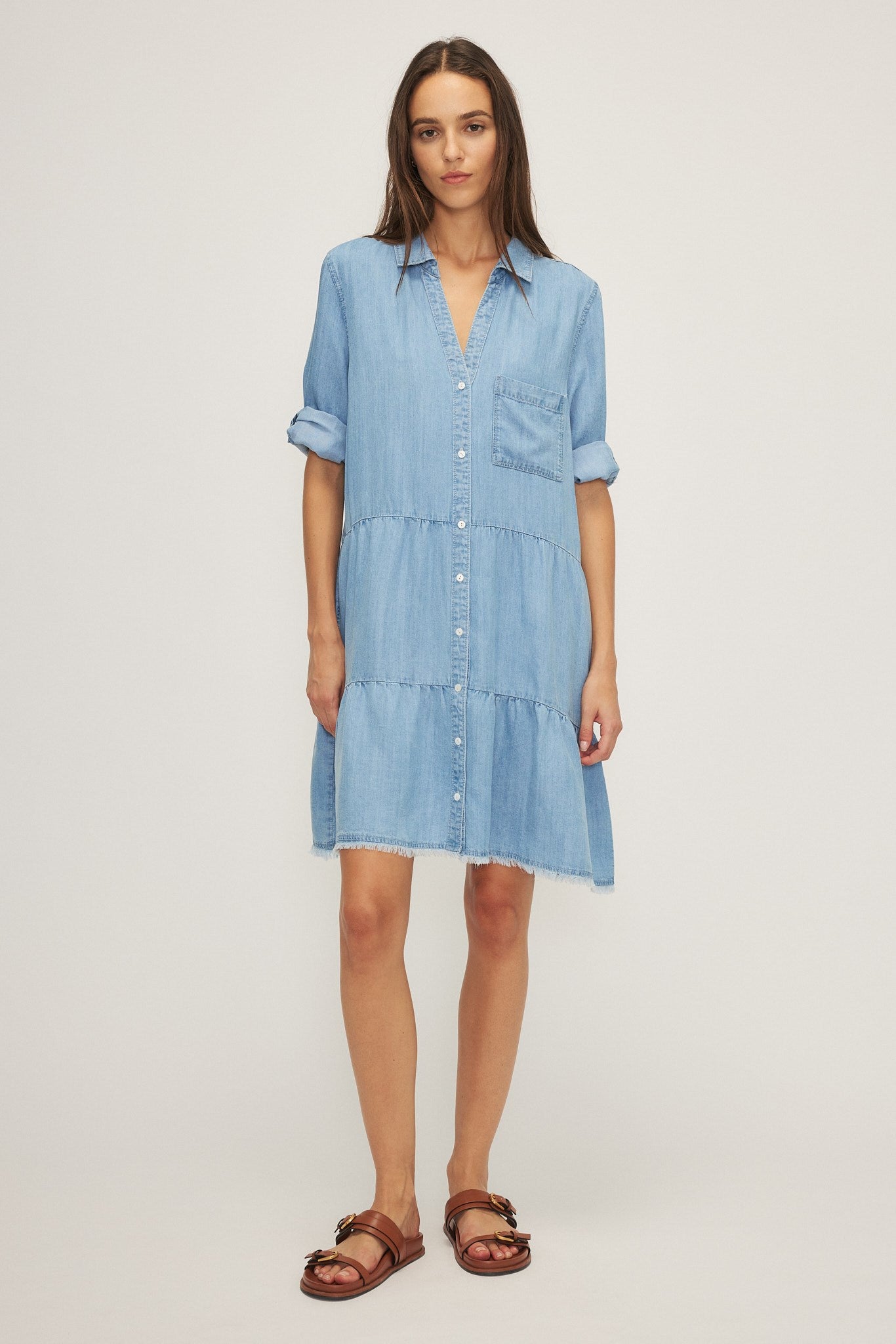 ROBE NANCY - Bleu moyen