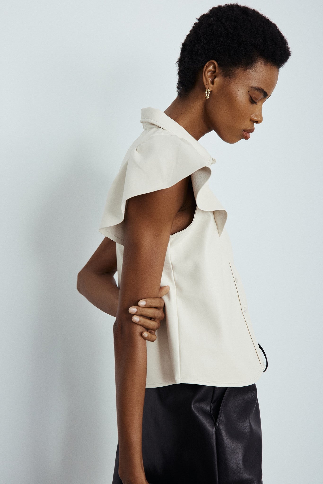 NESSAH BLOUSE-Crème
