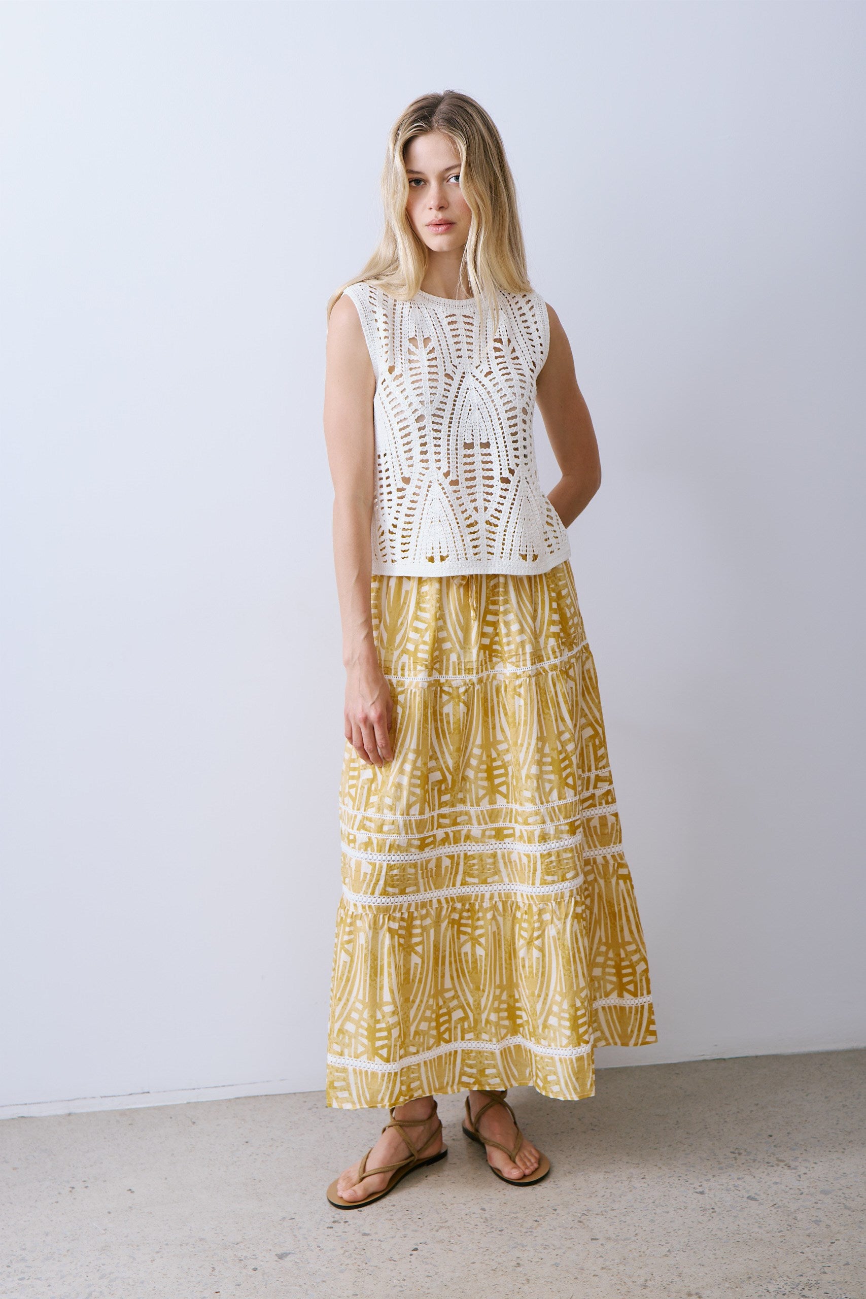 NOE SKIRT-Aztec yellow