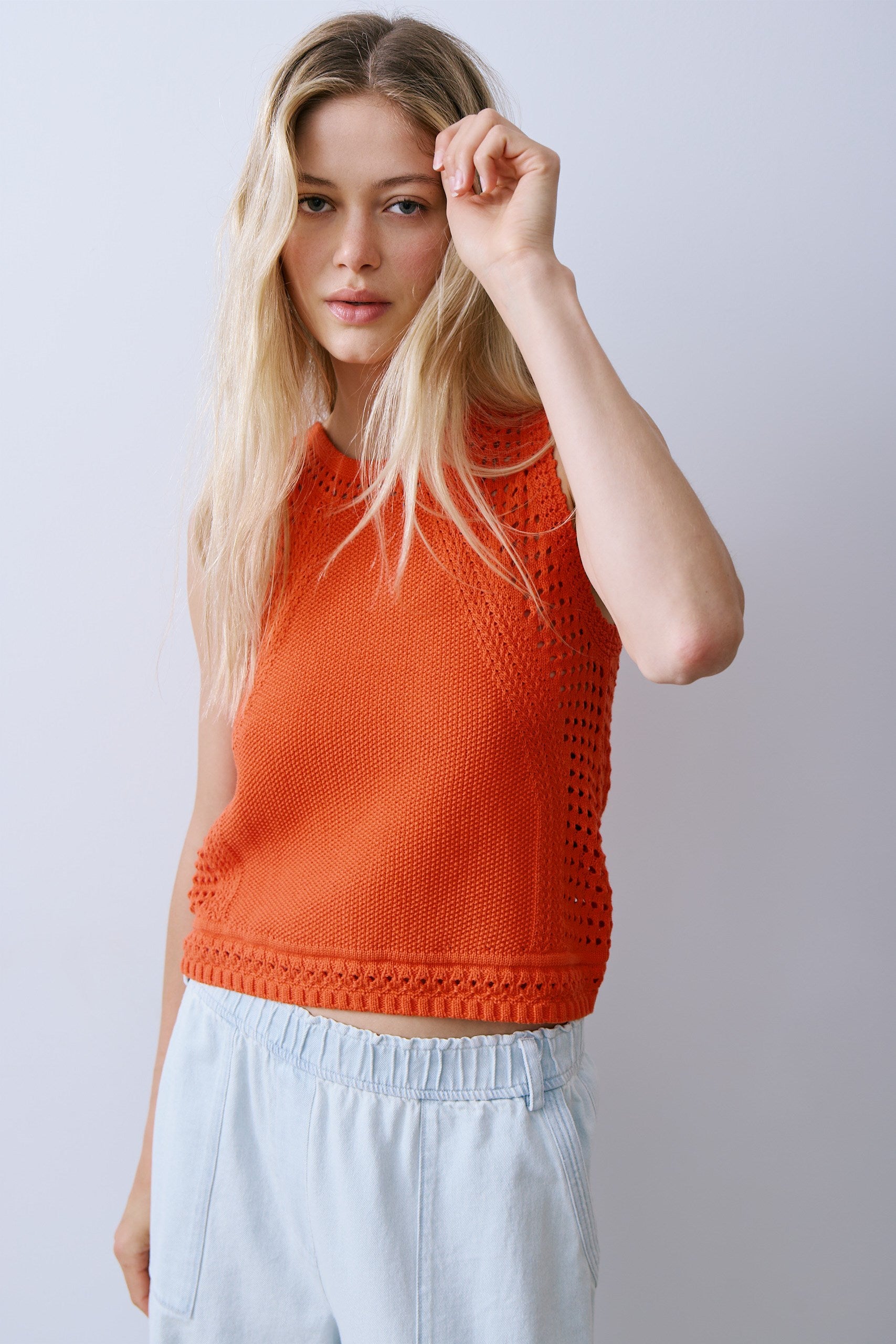 pull de laine RIVER - Rouge