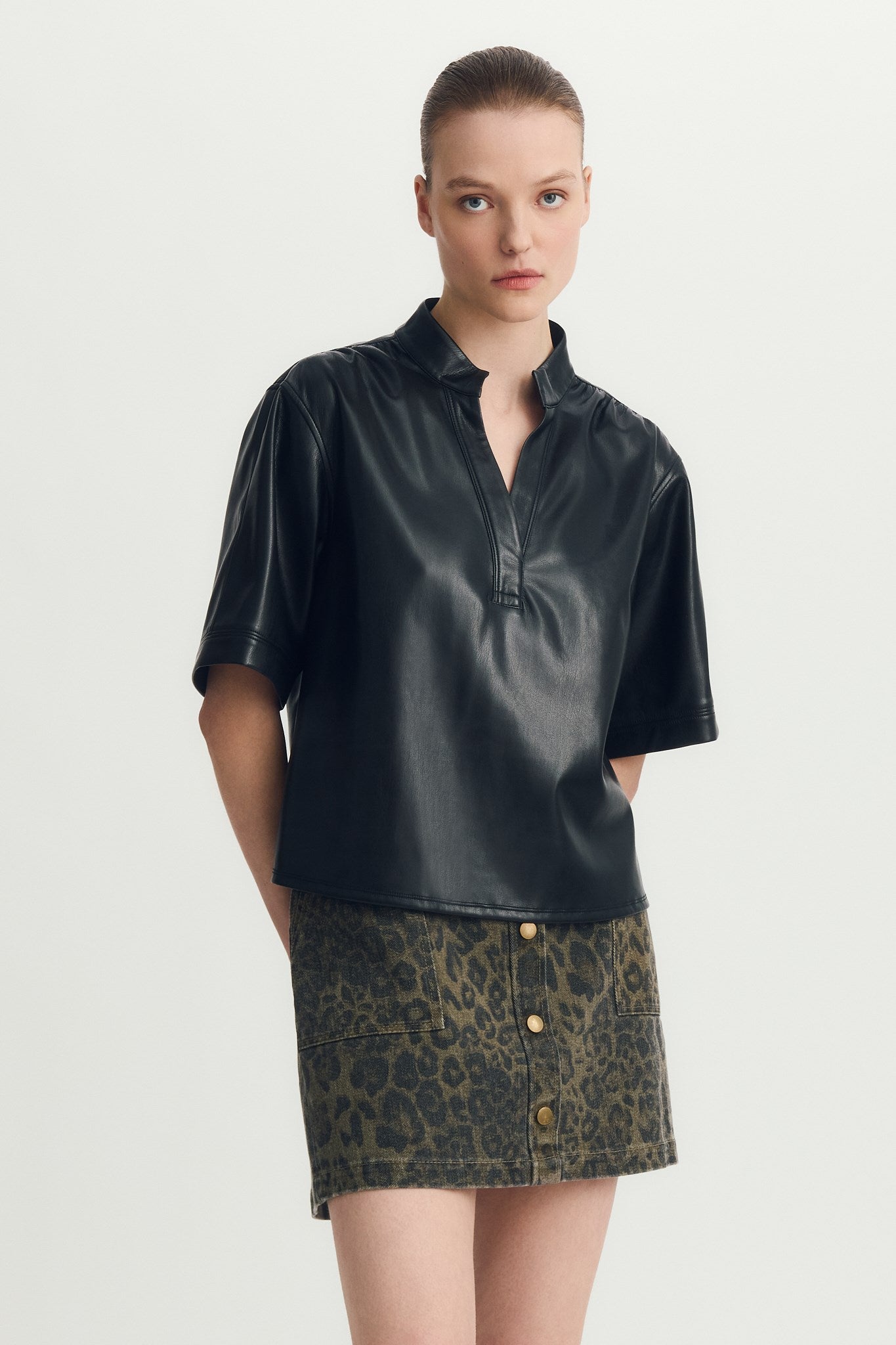 ROSAMUND BLOUSE-Black