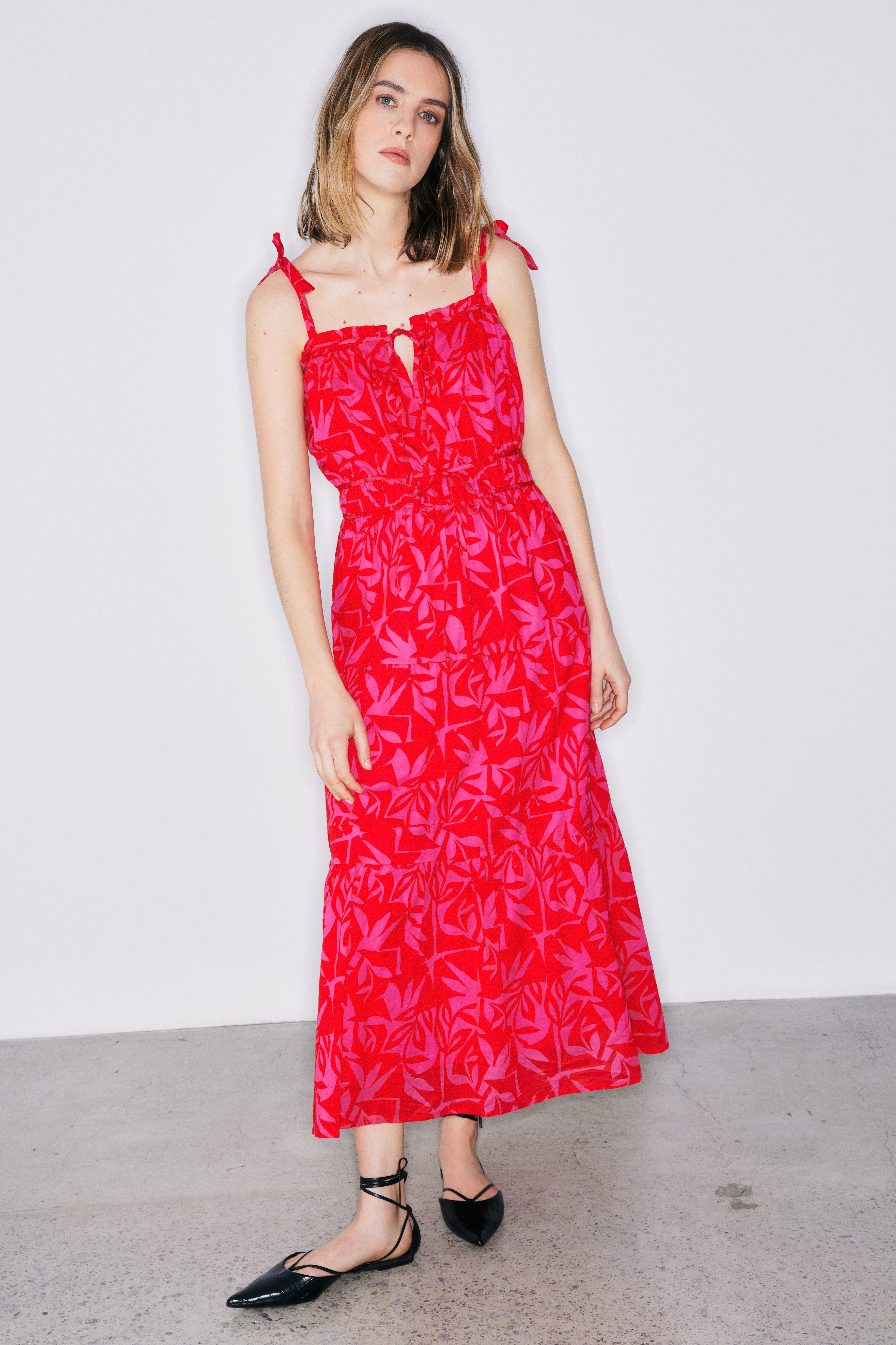 SALLY DRESS-Tonal jungle