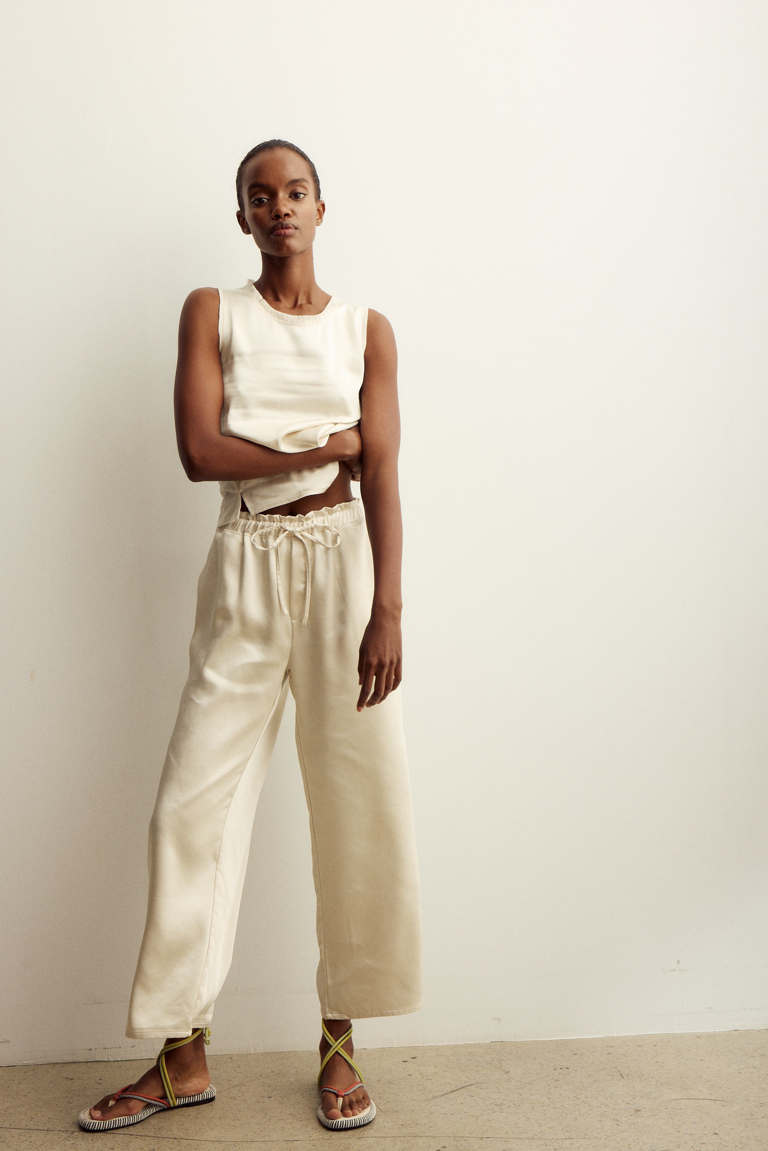 SIENNA TANK TOP-Cream